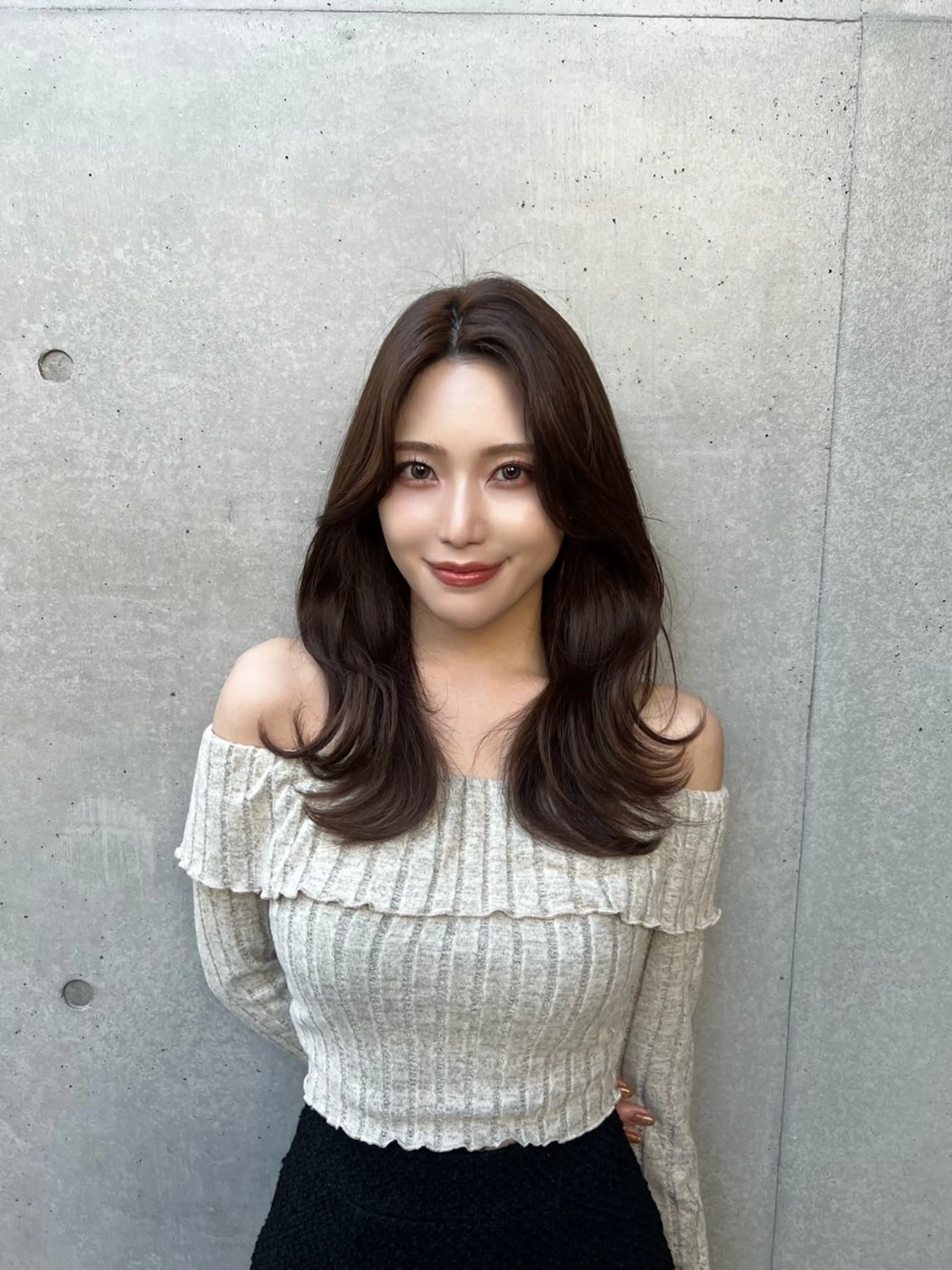 ミディアム 高島大登/顔周り /レイヤーカットのヘアスタイル