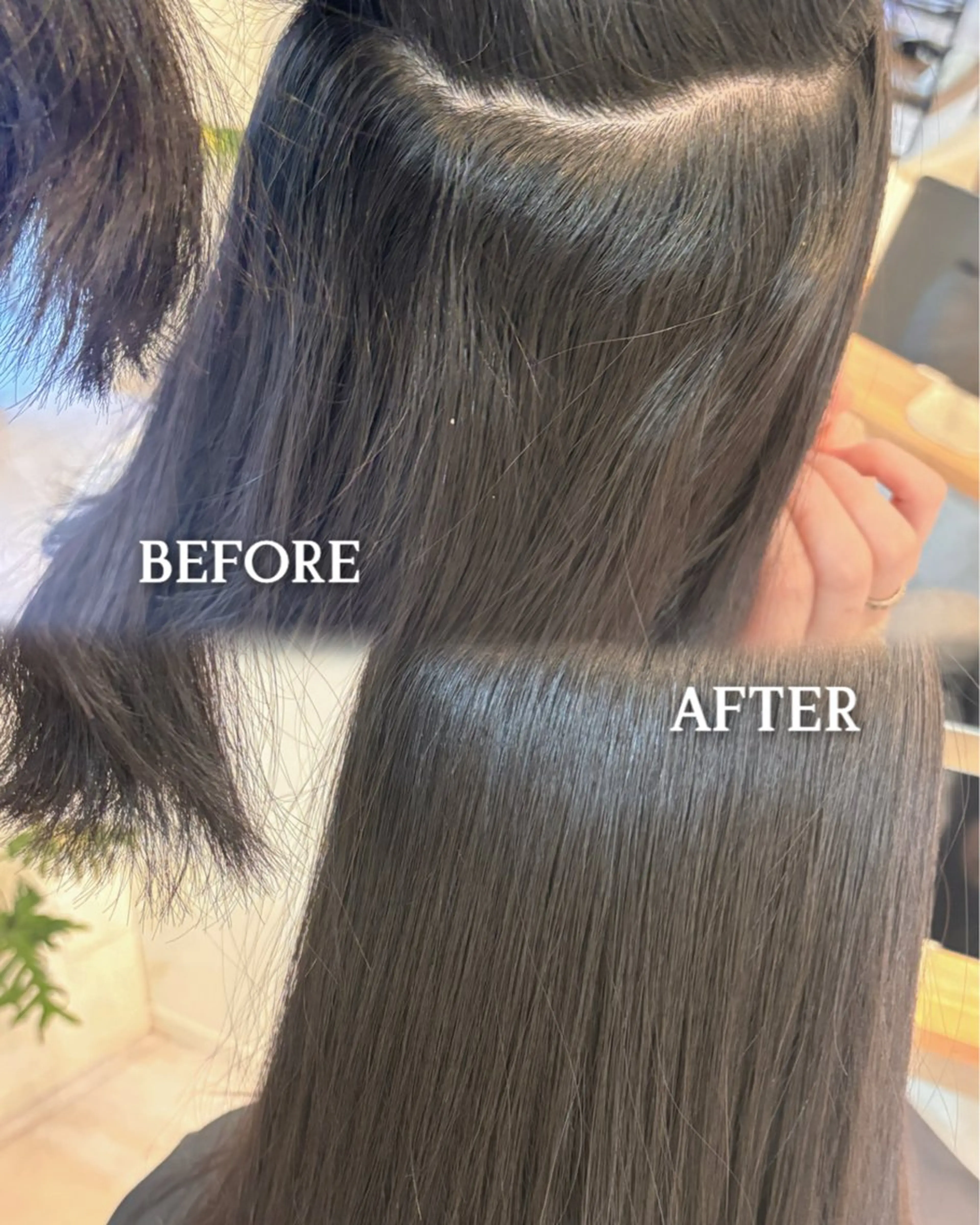 ロング 縮毛矯正 lor.kyoto 奥村みゆきのヘアスタイル