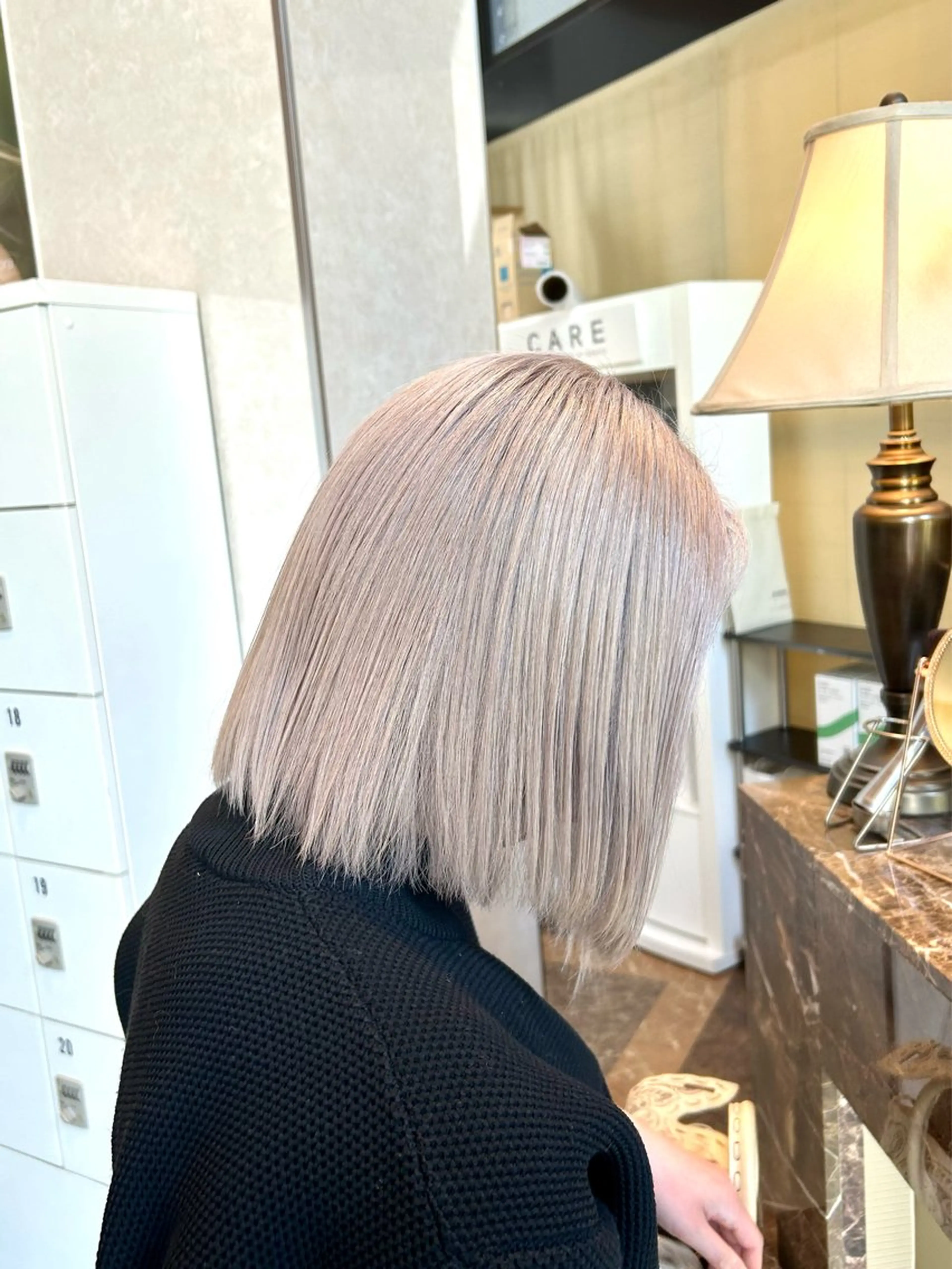 カラー ふくどめ りなのヘアスタイル