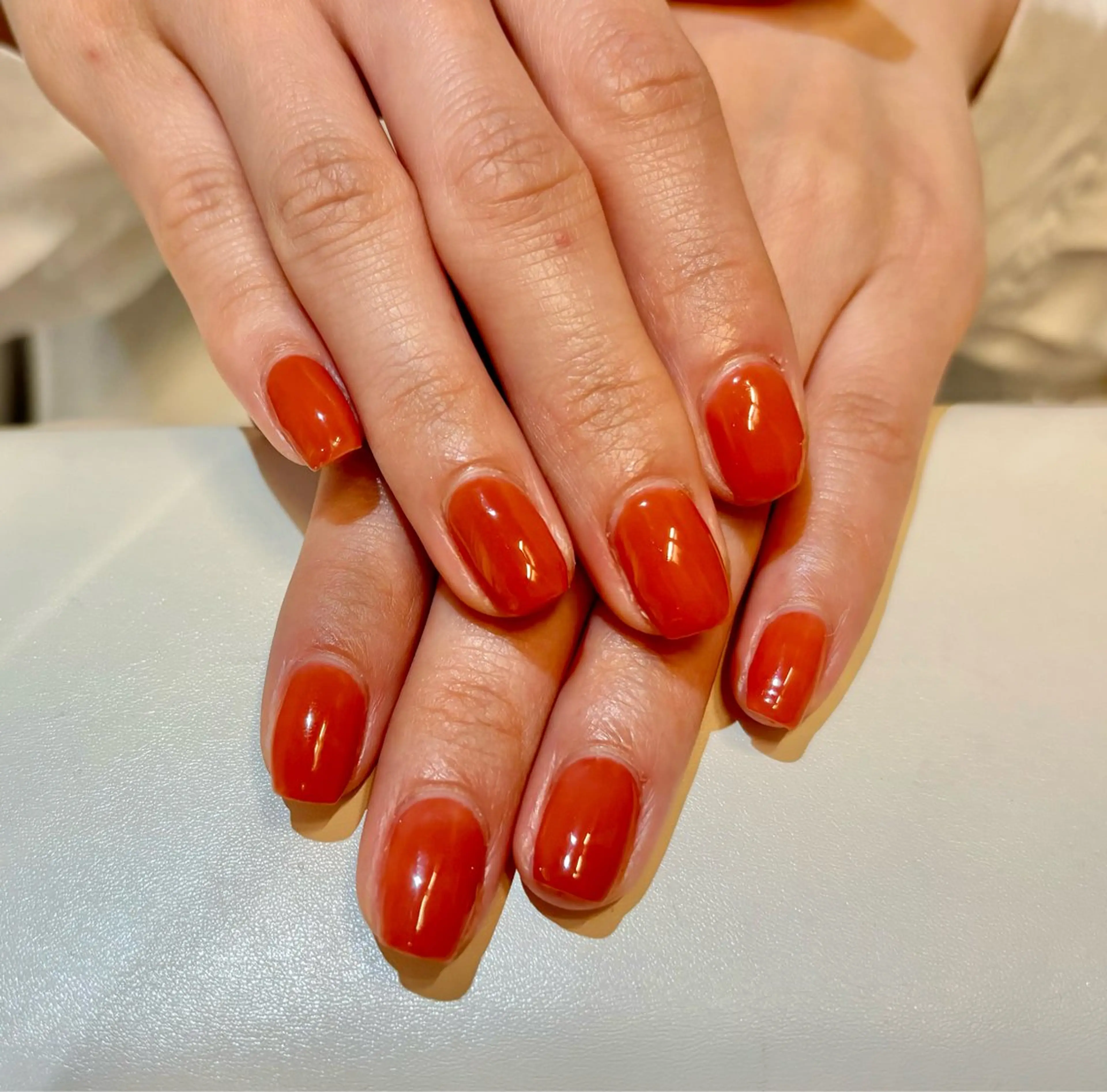 ネイル ジェルネイル ワンカラーネイル パラジェル シンプルネイル ハンドネイル パラスパガーデン ♡齊藤歩のネイルデザイン