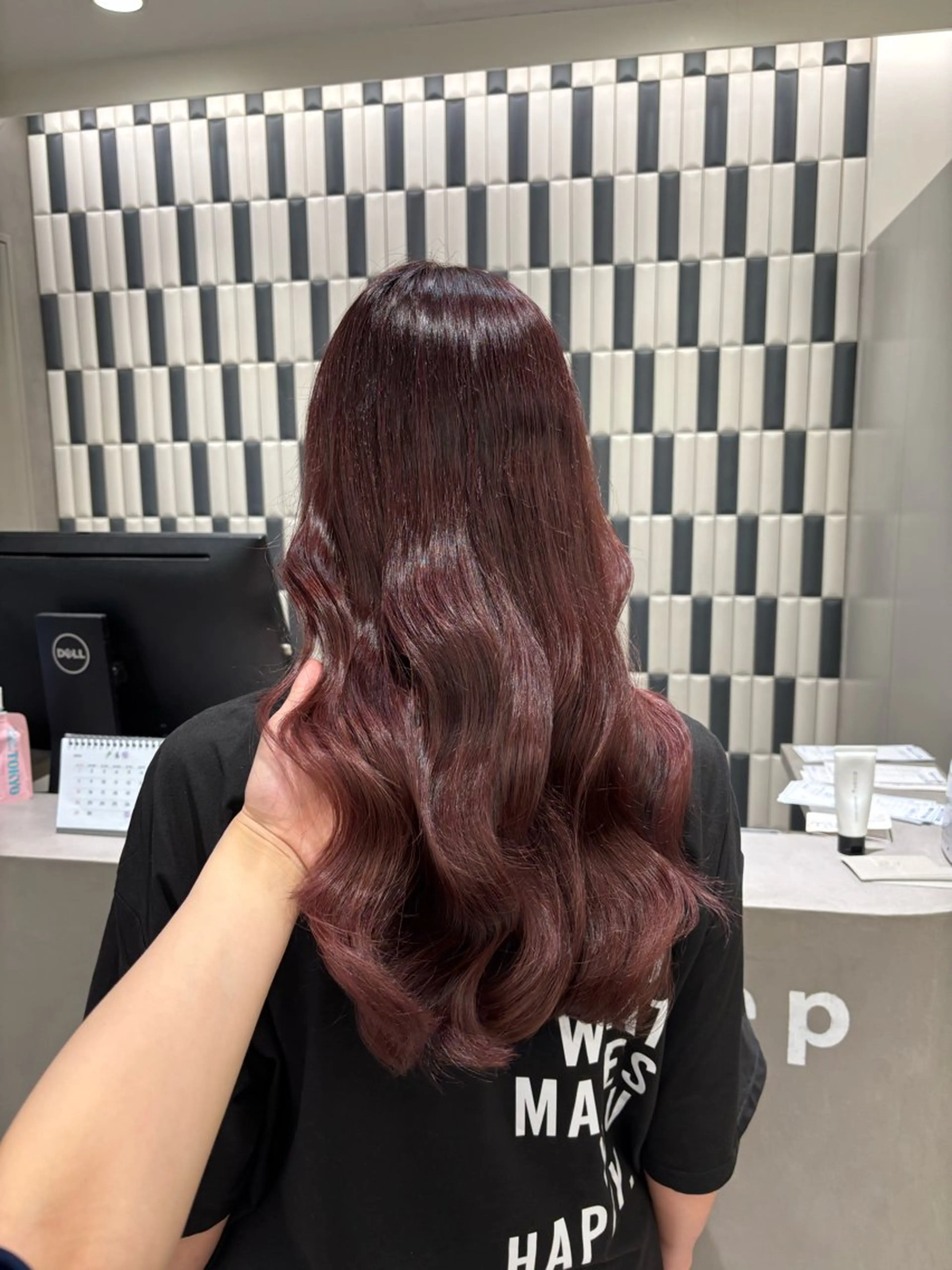 セミロング カラー ヘアカラー トリートメント 望 吹のヘアスタイル