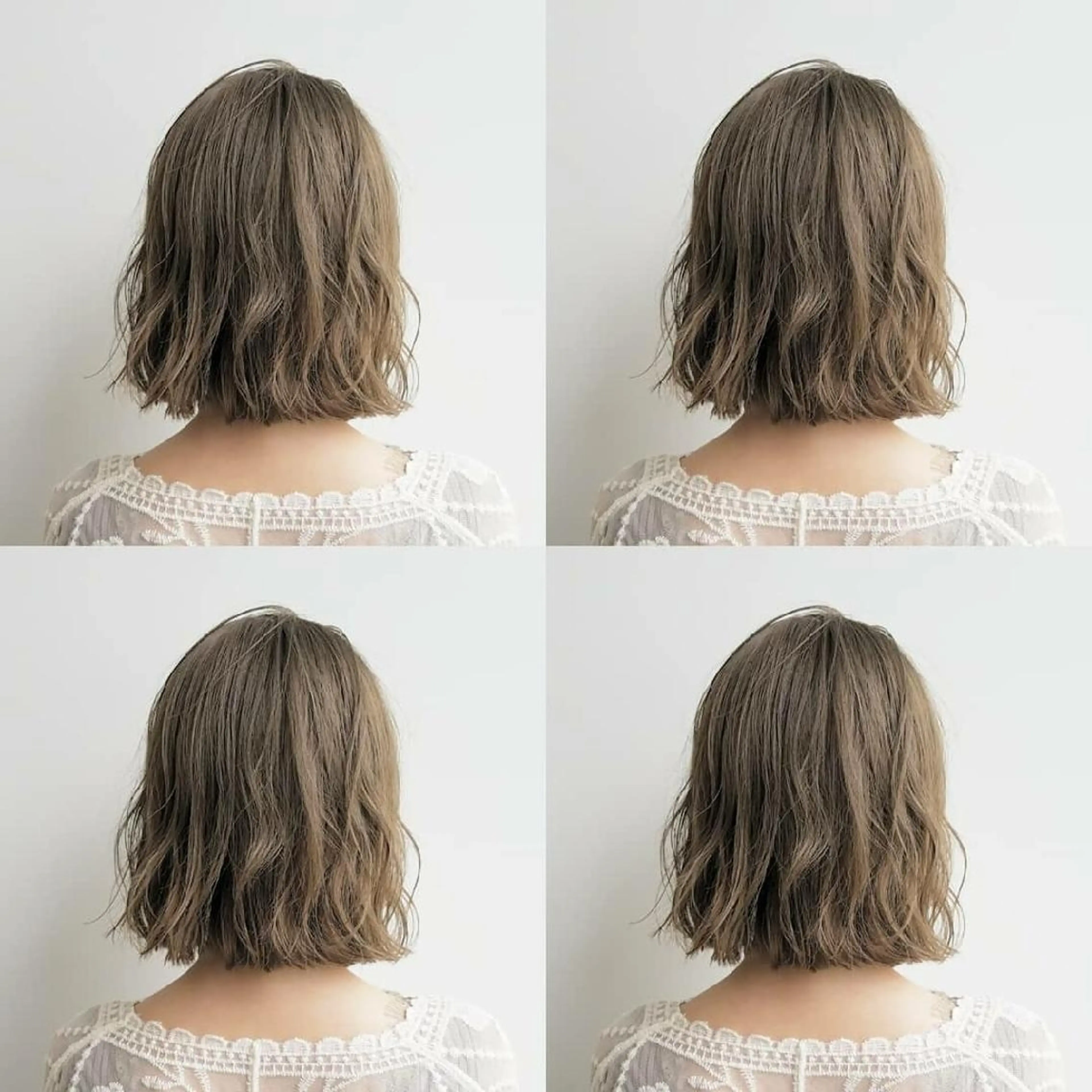 ショート カラー アッシュ ミント iplus✴ まつげ、眉毛、耳つぼのマツエク・マツパデザイン