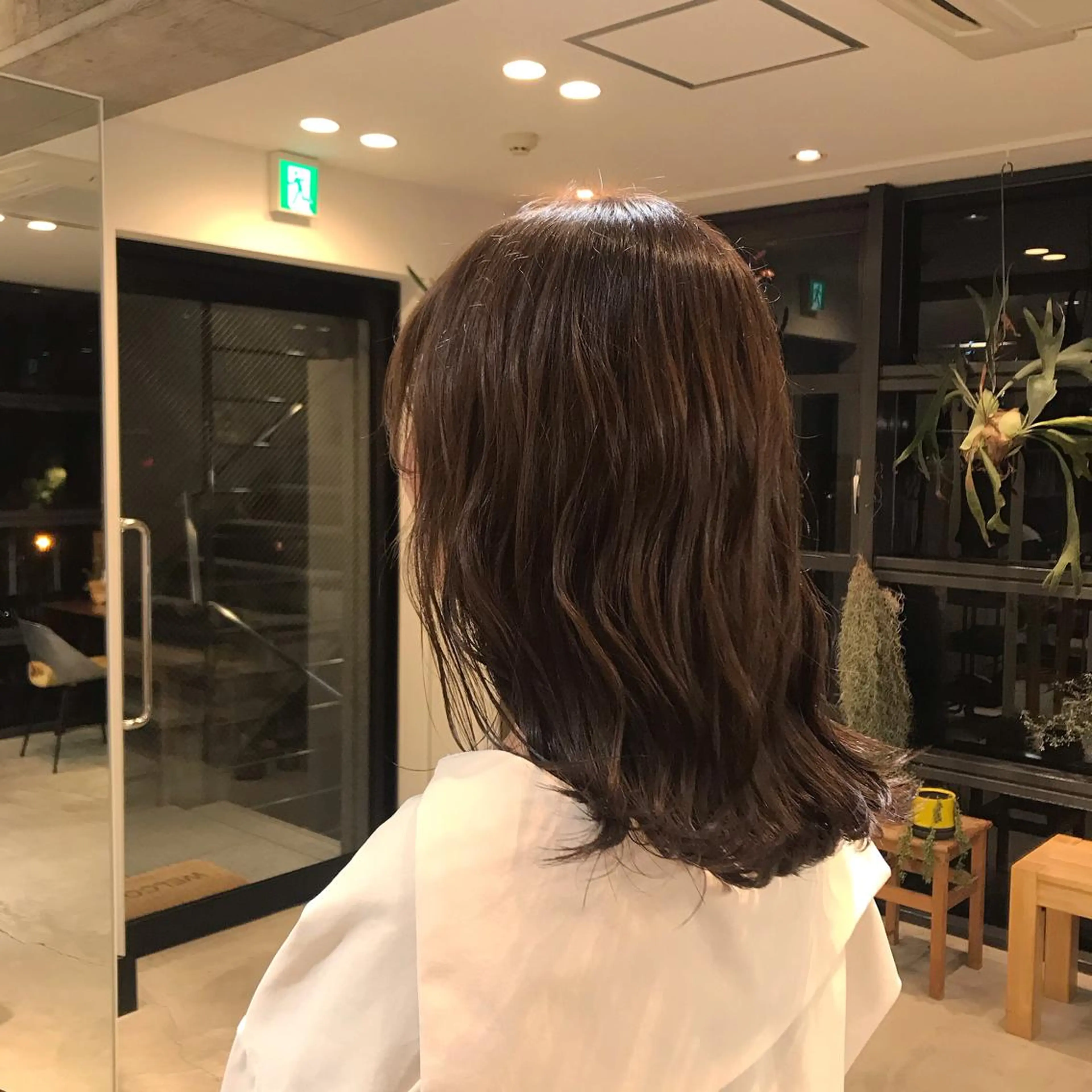 セミロング カラー 透明感カラー 菅原 彩加のヘアスタイル