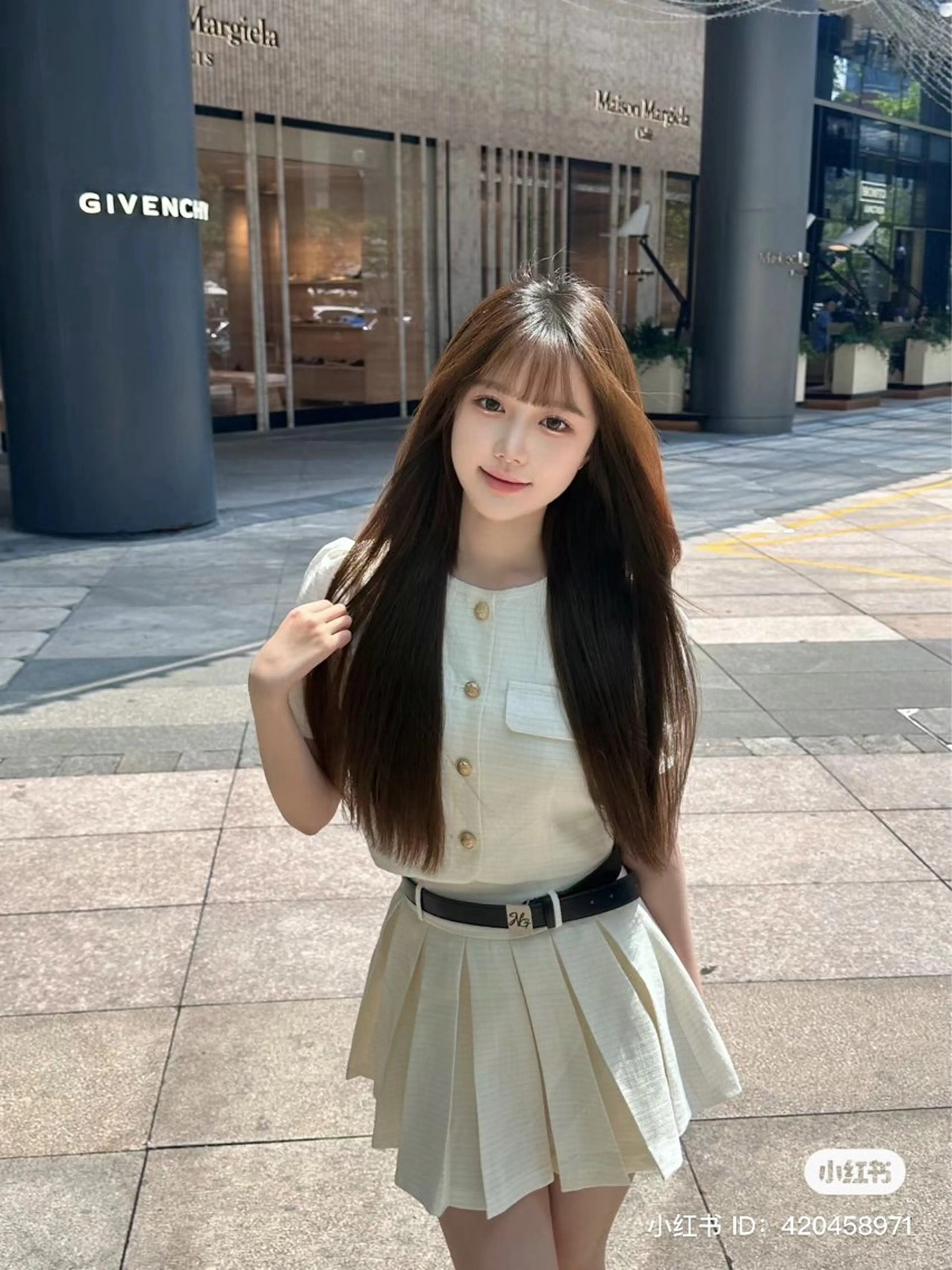 ロング カラー 韓国風暗髪ヘア🤍 🫧MIREIのヘアスタイル