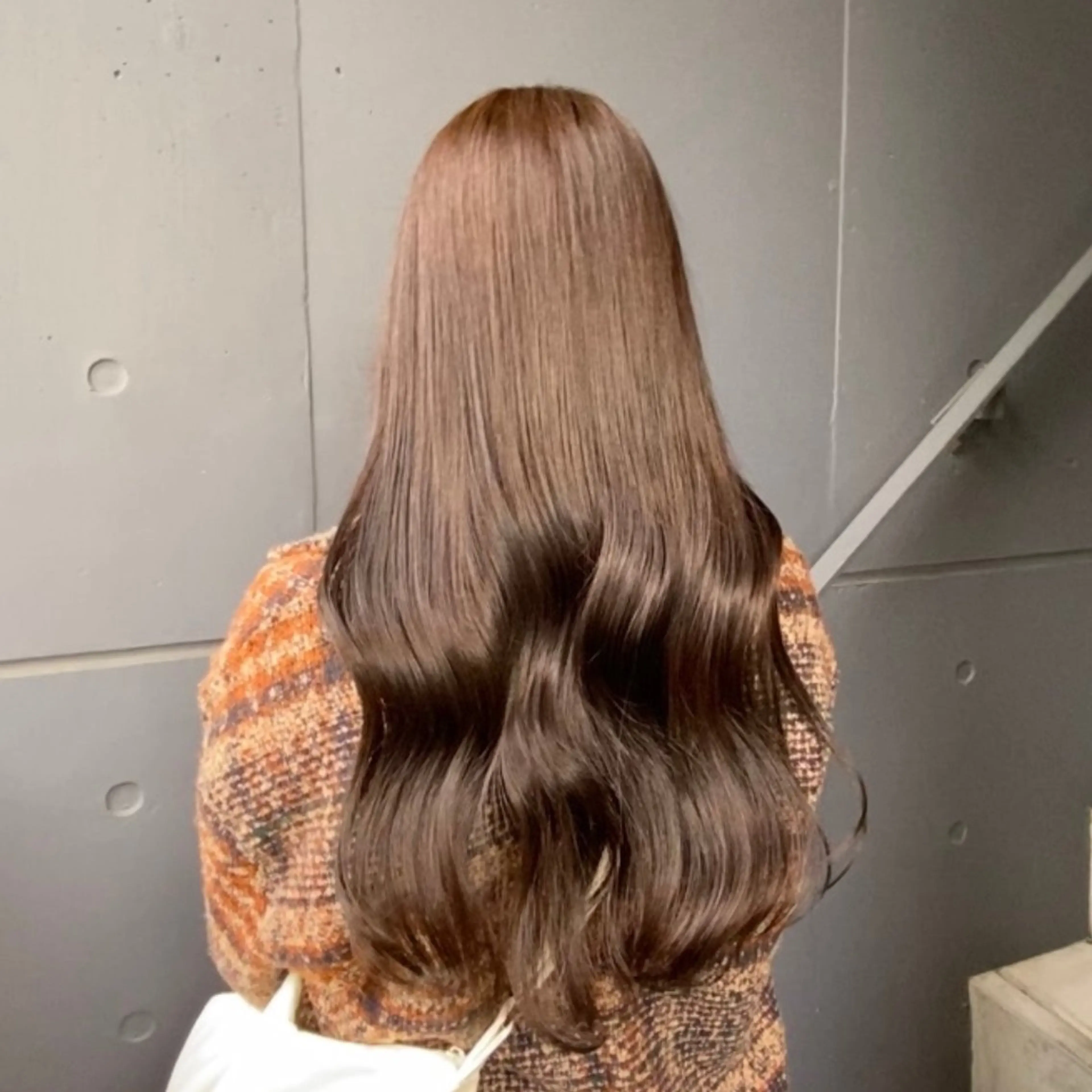 ロング 艶暖色カラー🍒 縮毛矯正ほののヘアスタイル