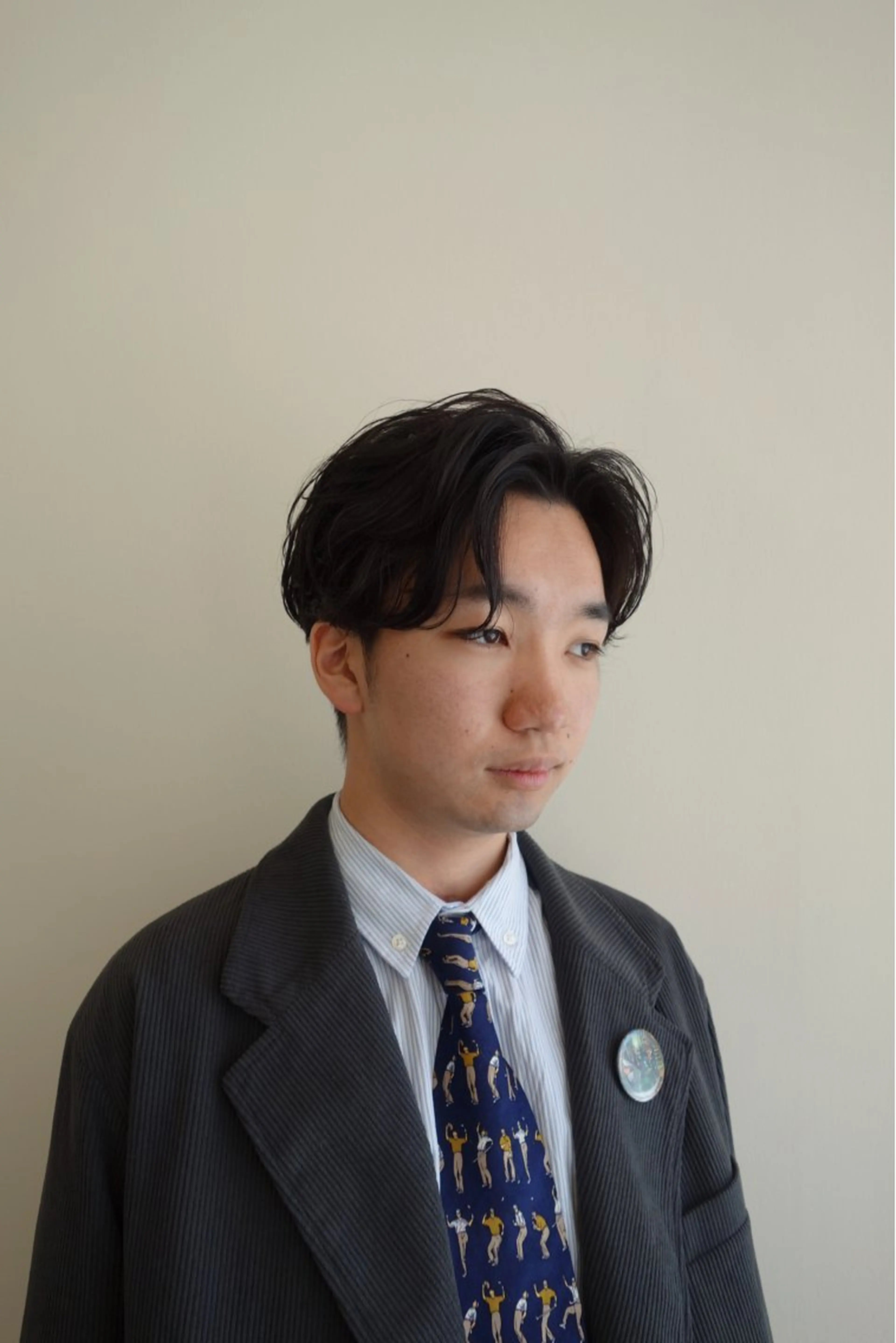 パーマ メンズ 塚田 銀太のヘアスタイル