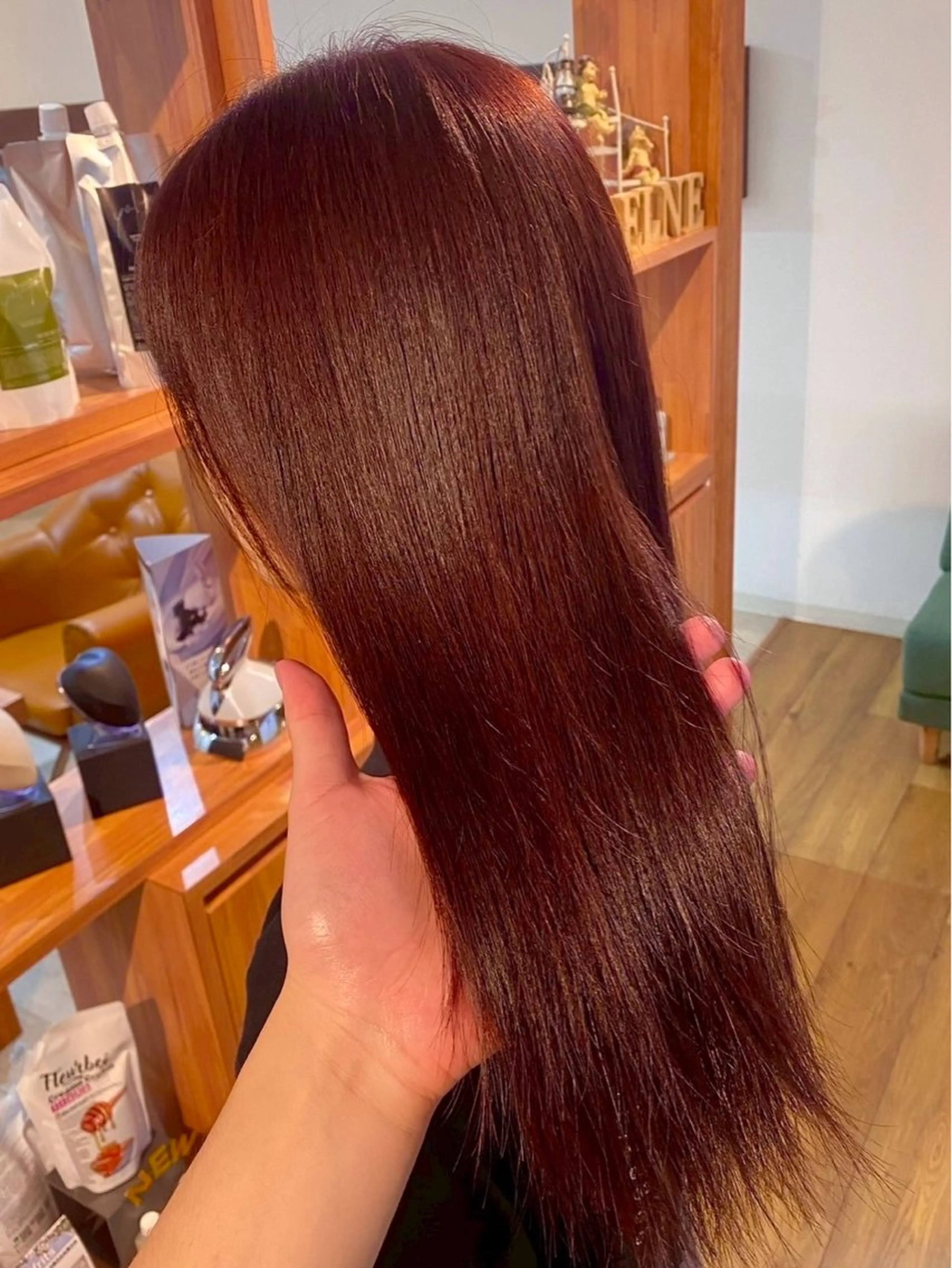 ロング カラー ブラウンカラー ピンクカラー ピンクブラウン 中島 正敏のヘアスタイル