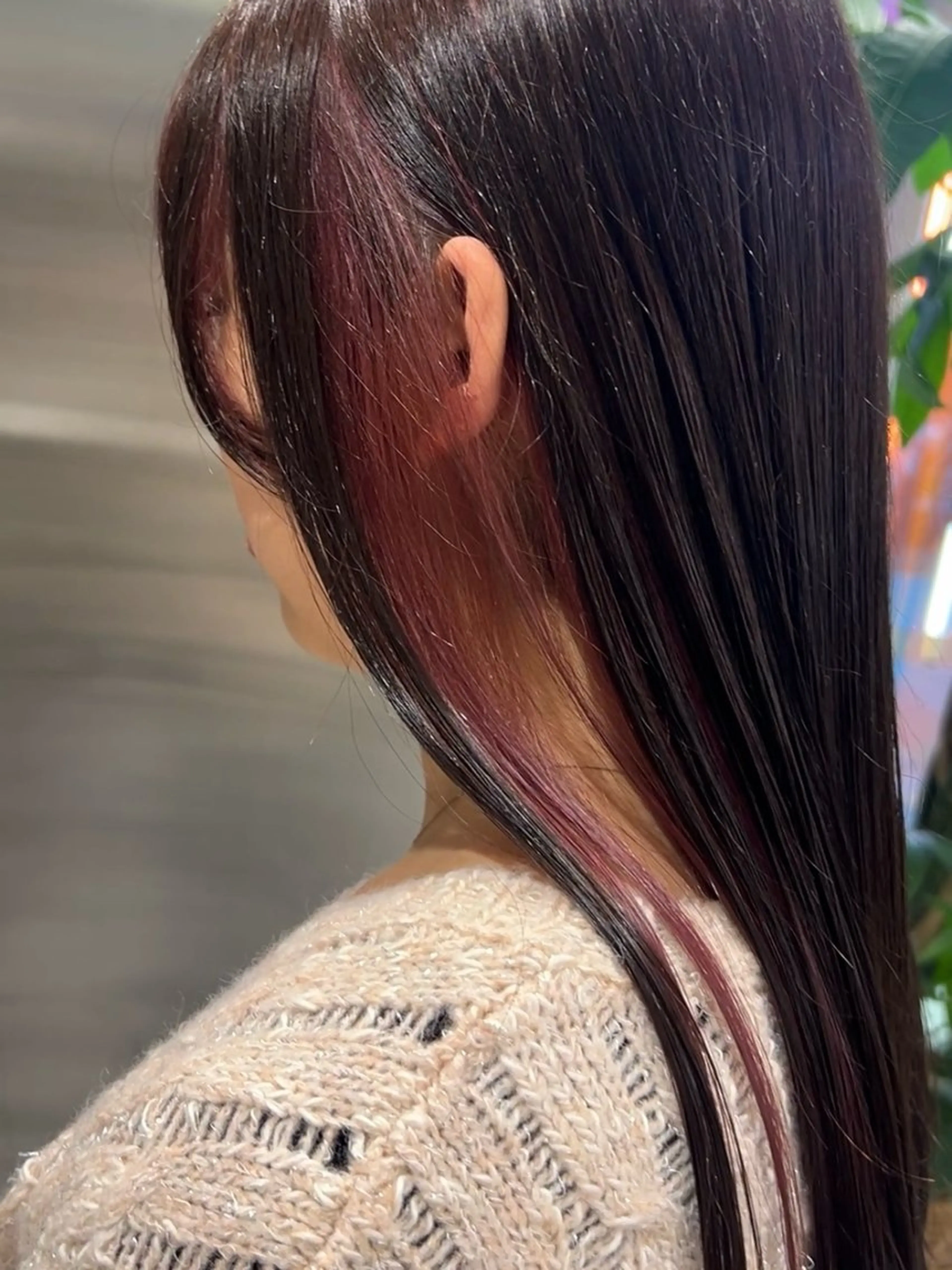 セミロング カラー カット ヘアカラー 冬っぽカラー/ マツエク/ゆきなのマツエク・マツパデザイン