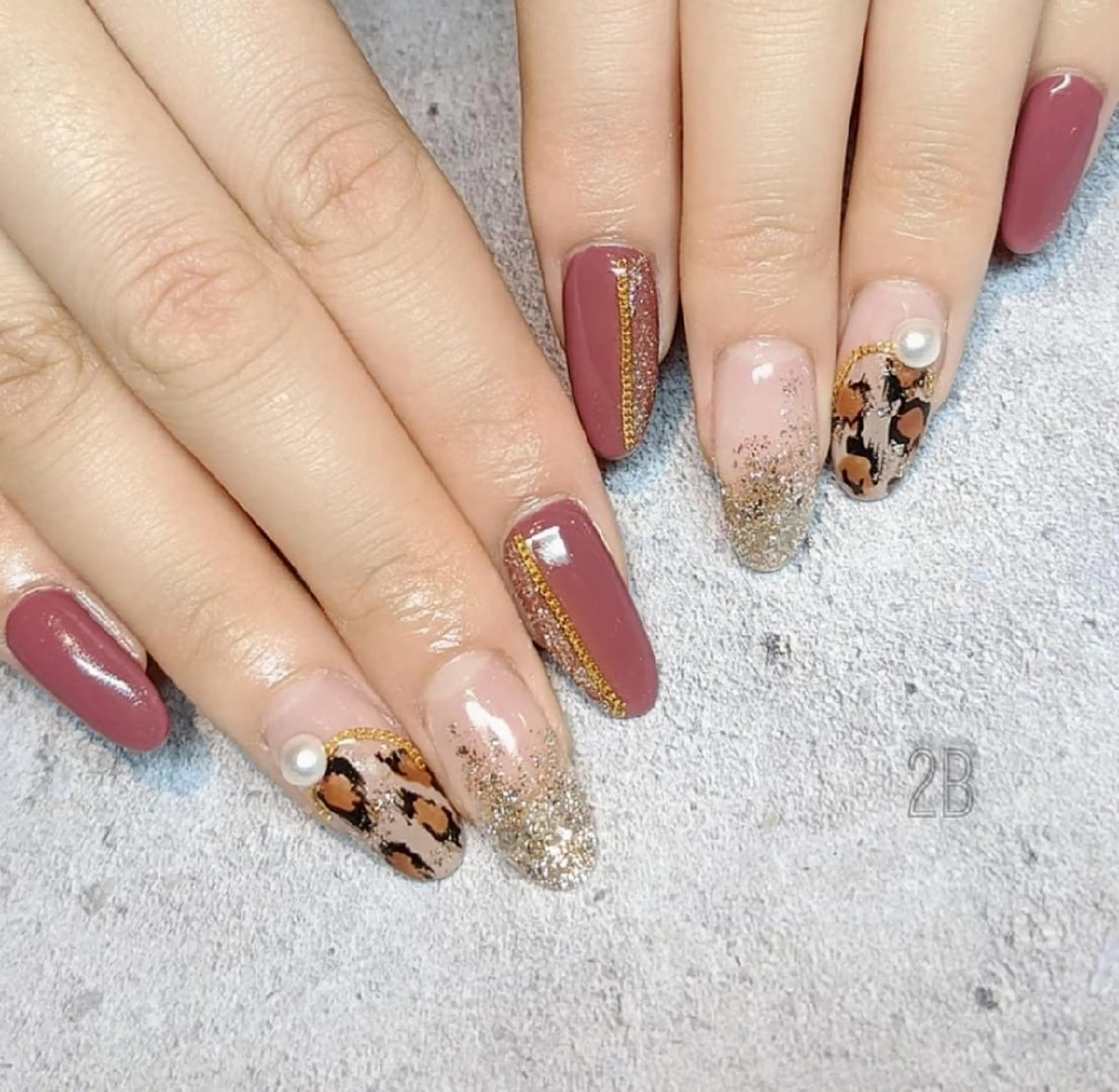 ネイル アートネイル フットネイル フレンチネイル ガラスフレンチ ロングネイル 2B__nails ニービー京都伏見区のネイルデザイン