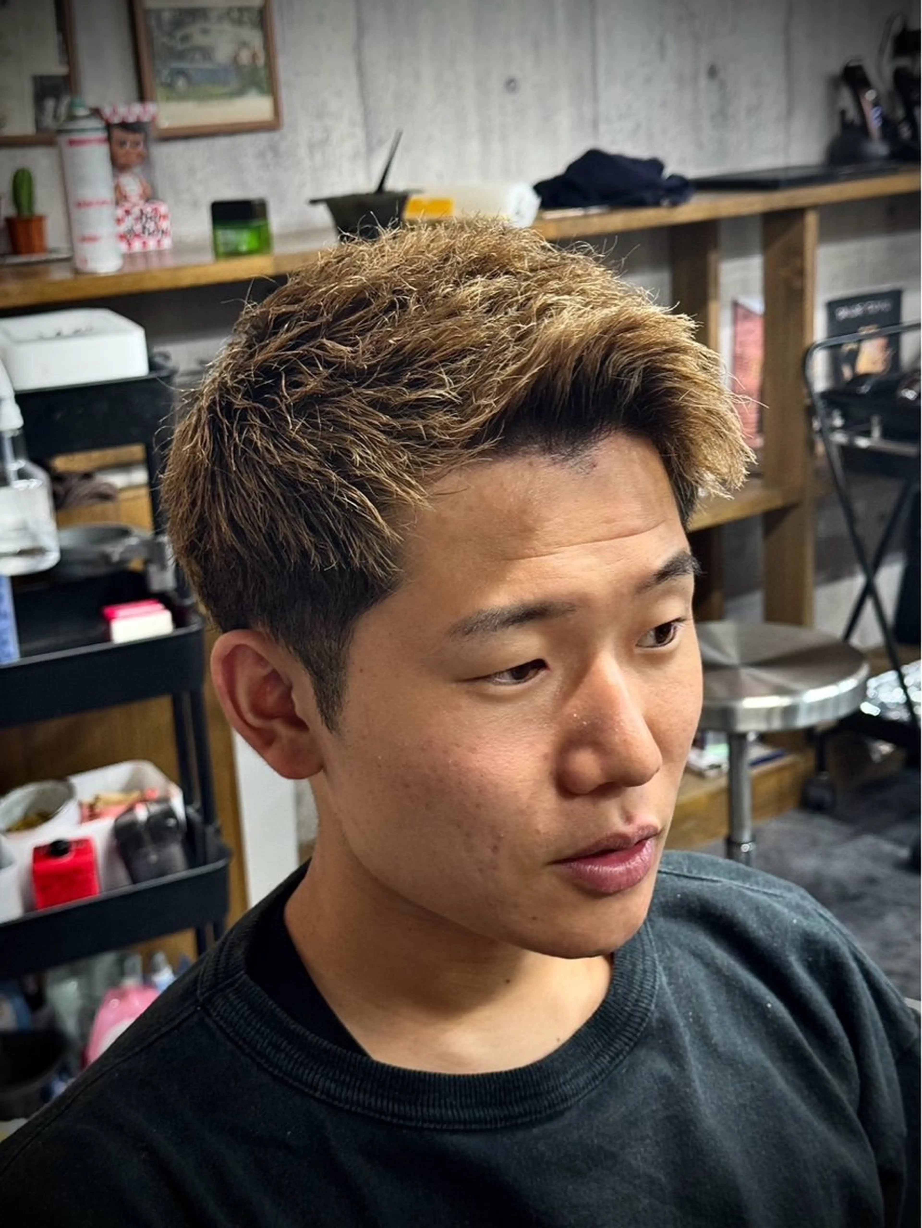 ショート カラー カット ヘアカラー 志厳/メンズ特化 /メンズパーマのヘアスタイル