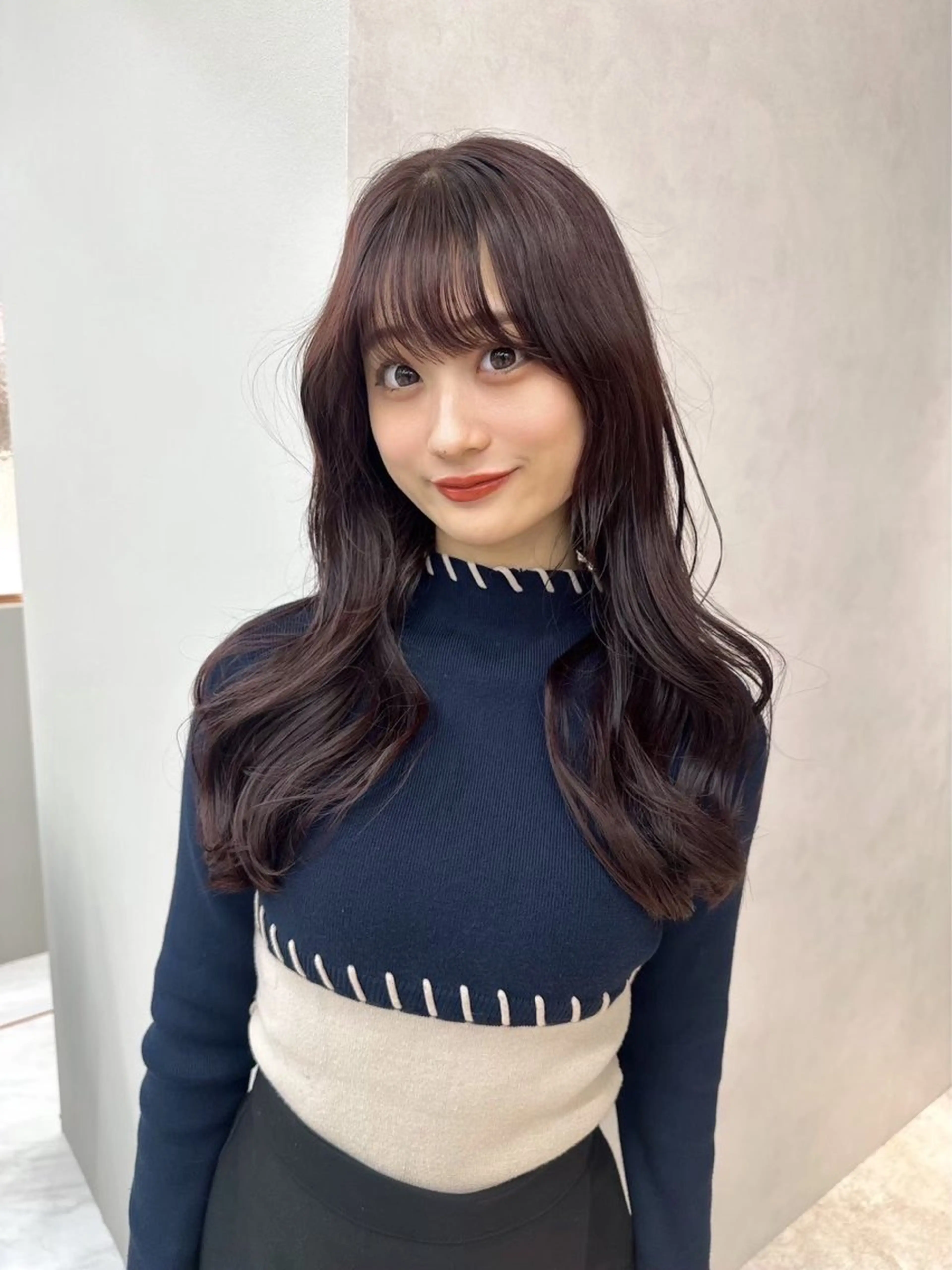 セミロング カラー 池袋/似合わせ/縮毛 髪質改善【ugen】のヘアスタイル