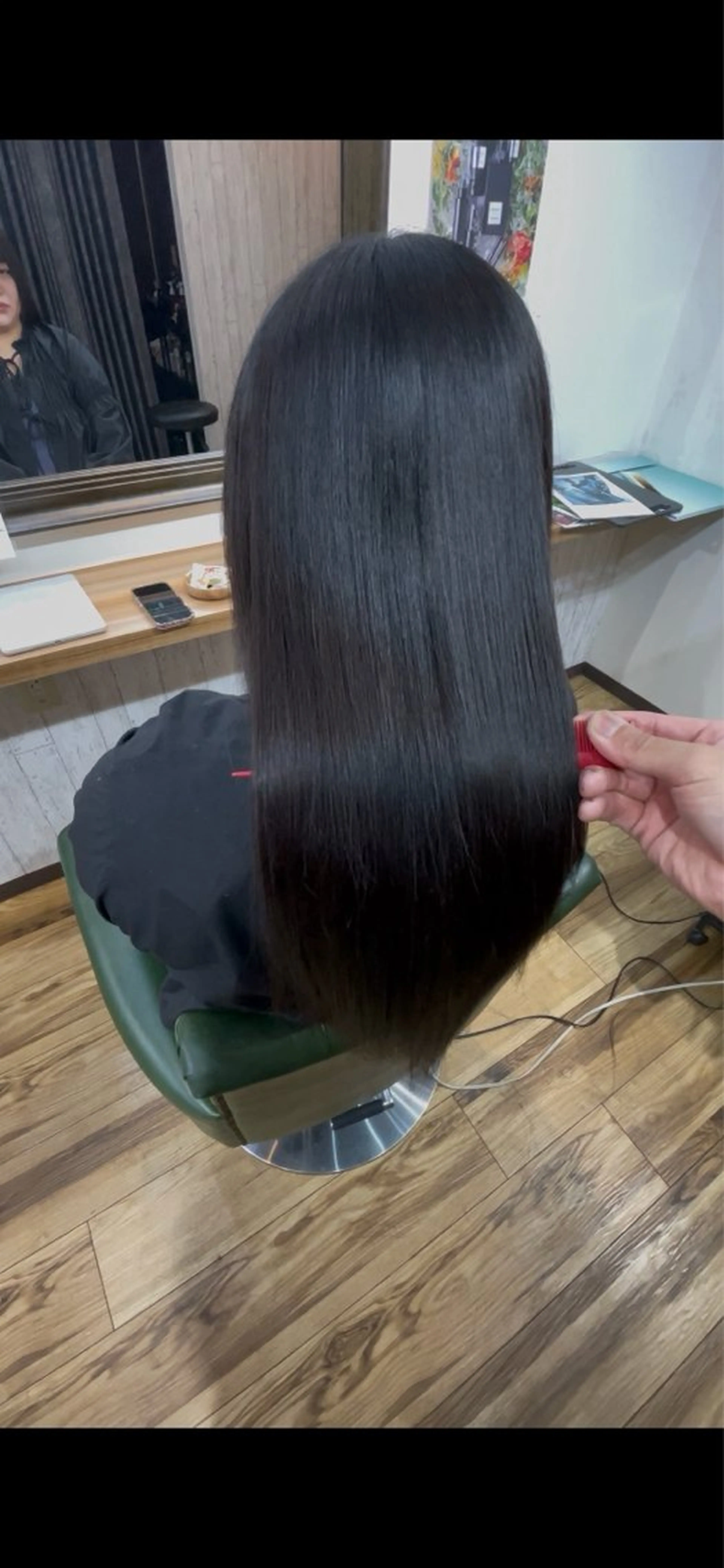 ロング 縮毛矯正 i'LL Hair Design所属・藤枝のカリスマ ✂︎みしまたかしのヘアスタイル