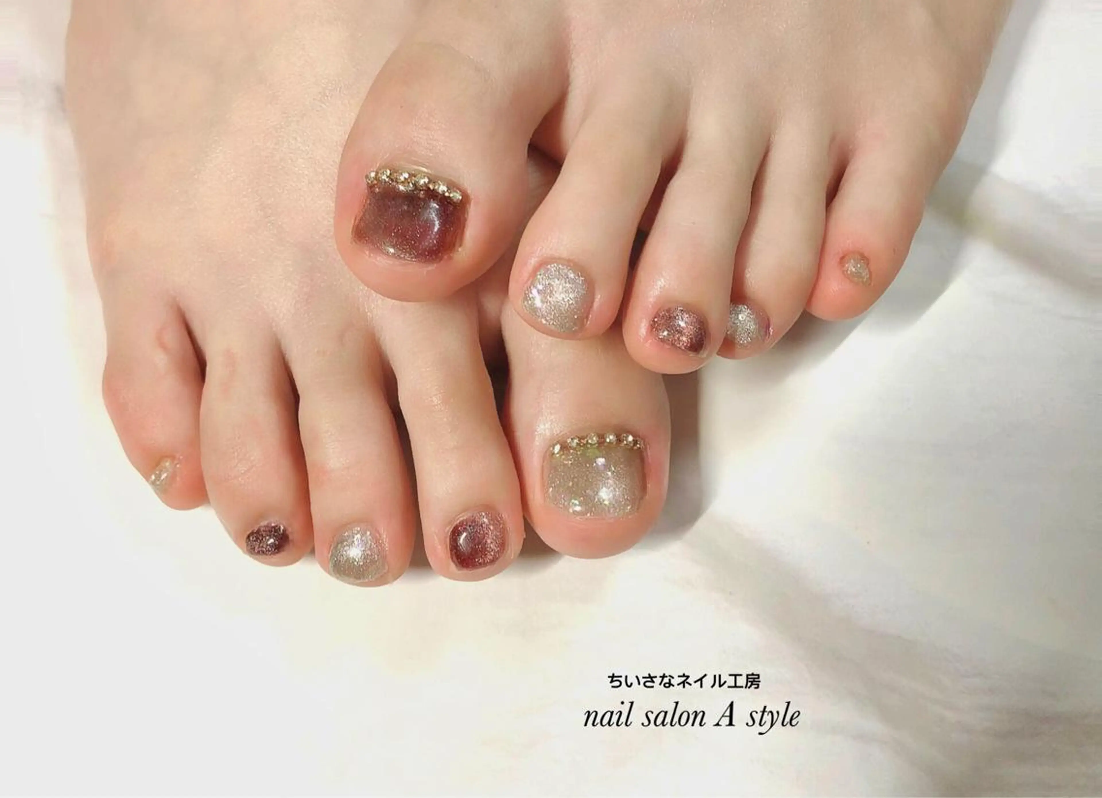 ネイル フットネイル ワンカラーネイル フットネイル nail salon A styleのネイルデザイン