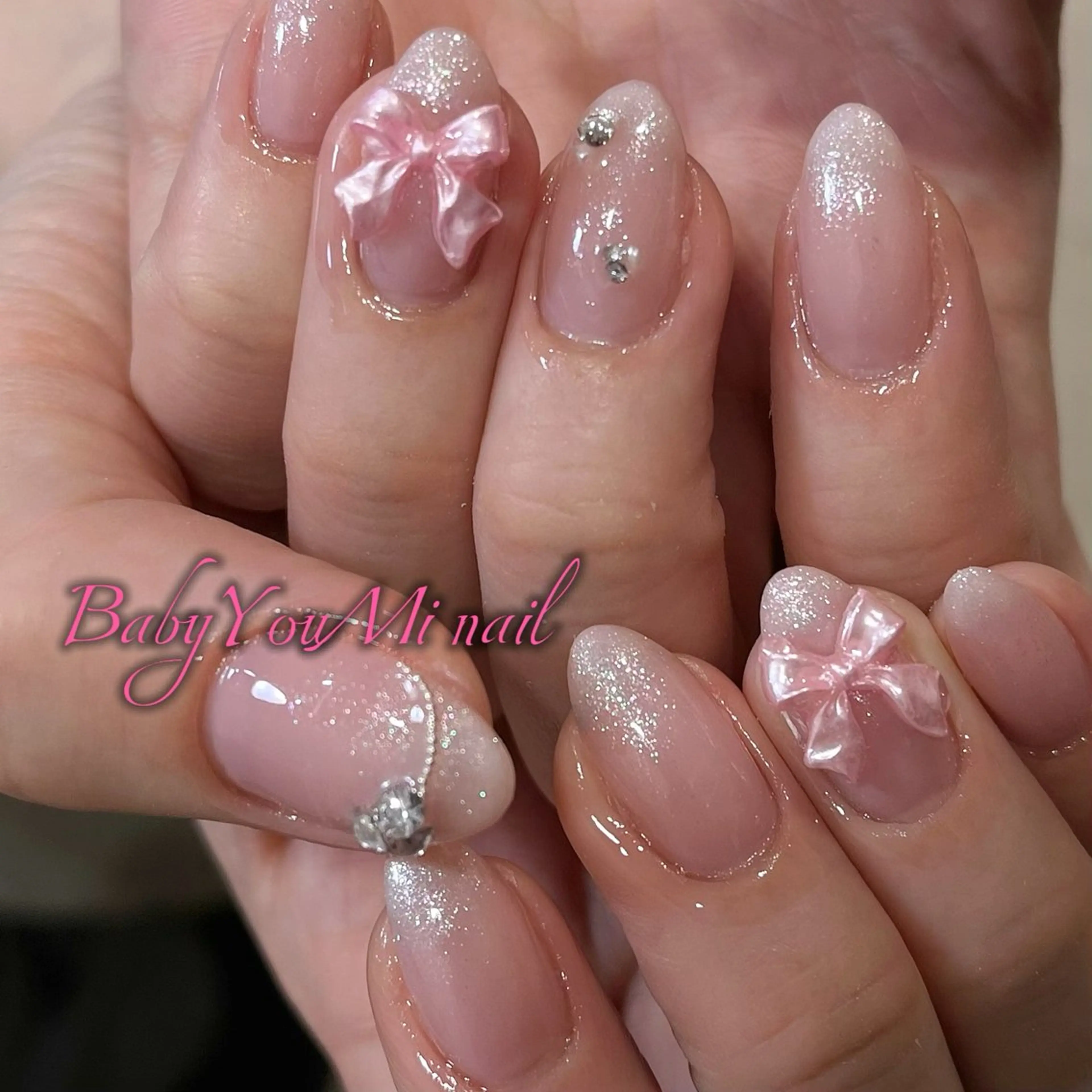 ネイル オーロラネイル 成人式 フットネイル フレンチネイル ジェルネイル ハンドネイル Oomiya 服部のネイルデザイン