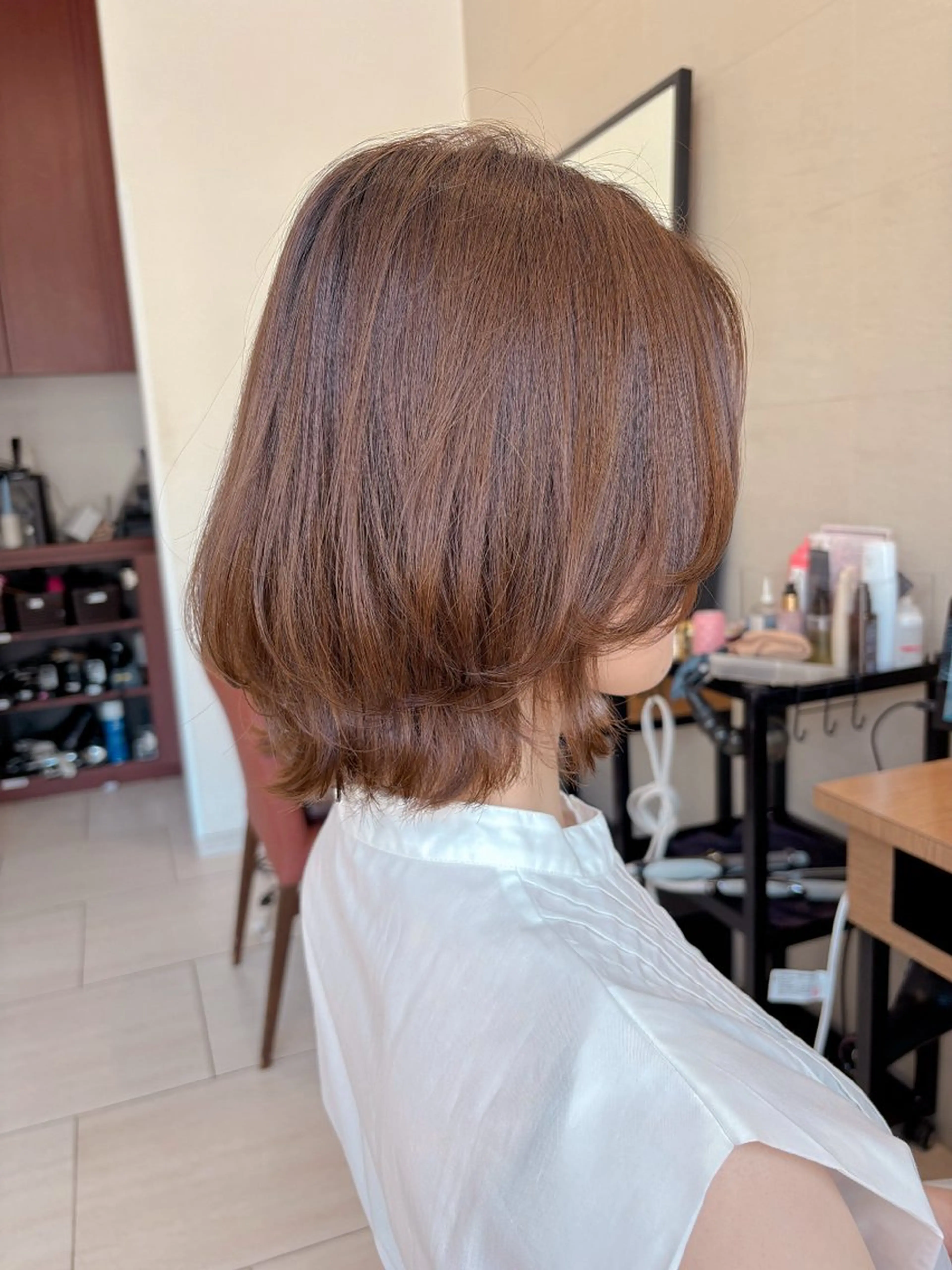 ショート ボブレイヤー ボブ レイヤーカット ボブ/ミディアム 親しみやすさ/さくらのヘアスタイル