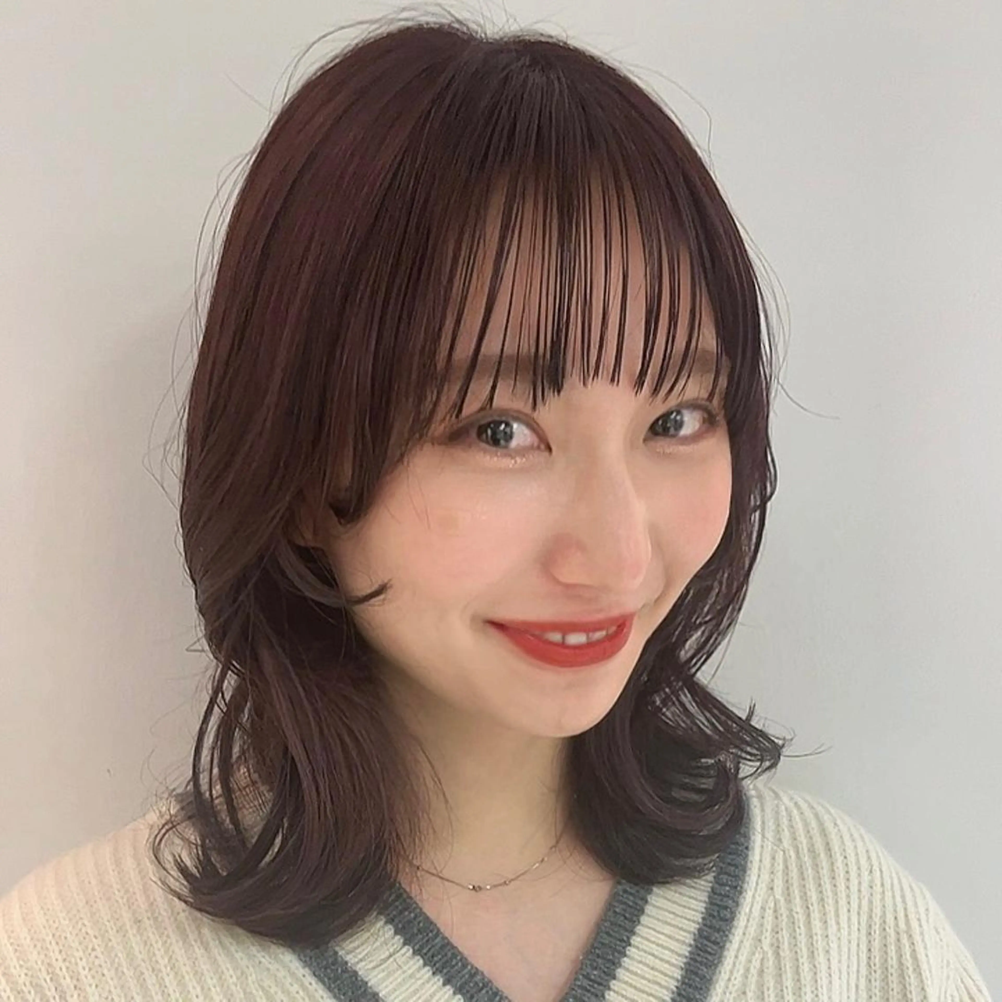 セミロング 髪質改善クロスパーマ モリオカ モエ💫のその他イメージ