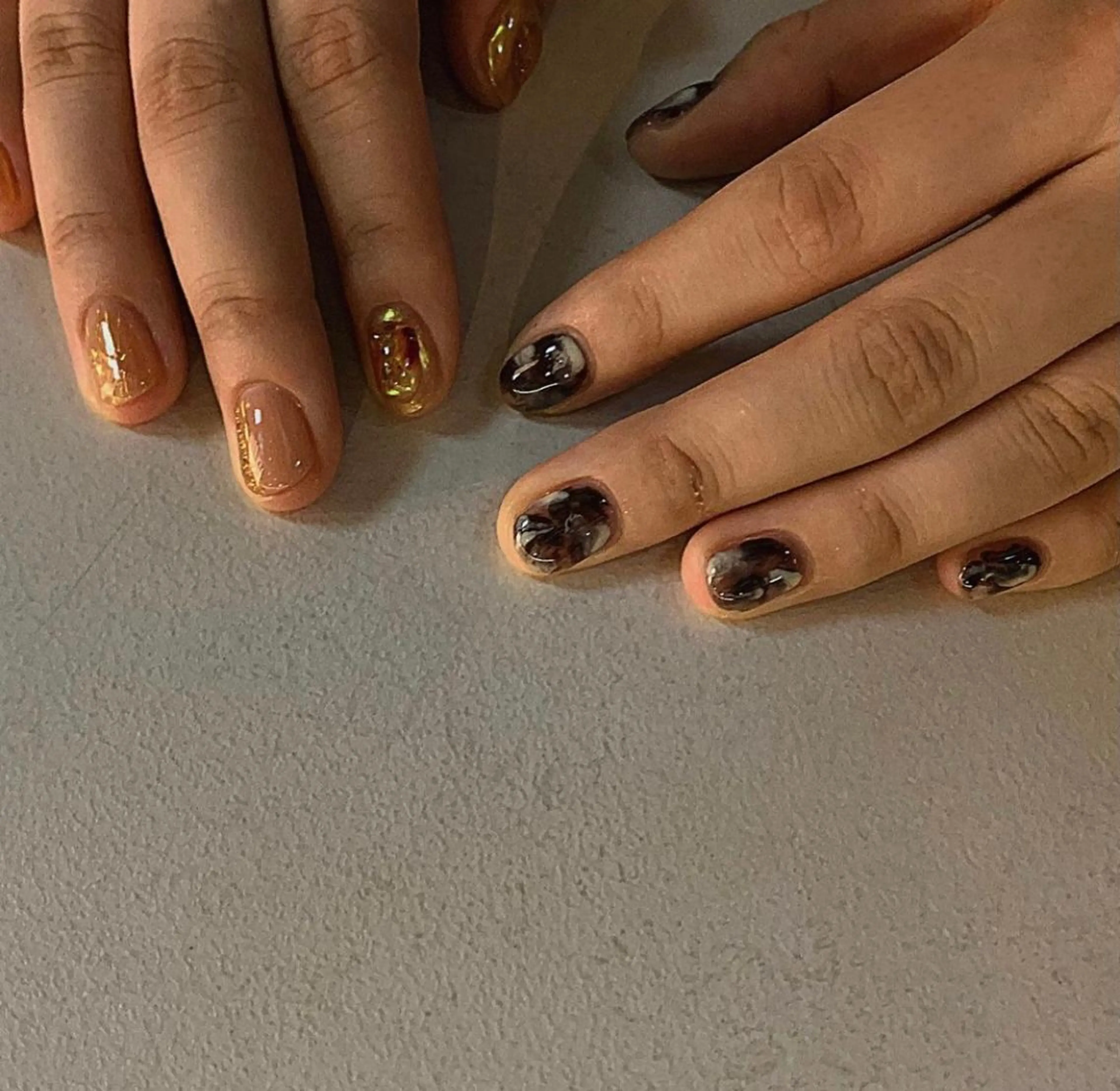 ネイル 大理石ネイル(マーブル) Nagashima sanaのネイルデザイン