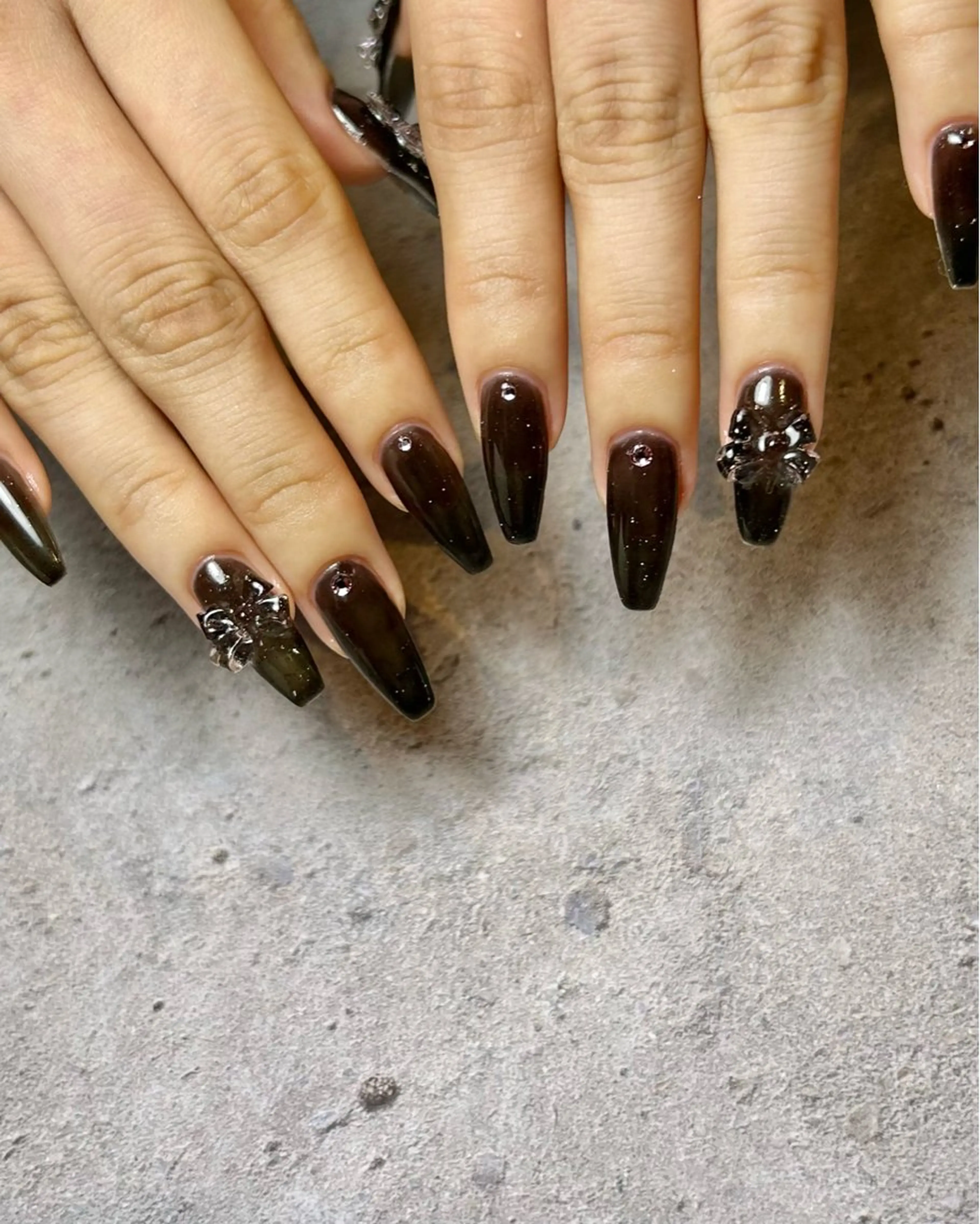 ネイル キラキラネイル 持ち込み ハンドネイル Reflection marikoのネイルデザイン