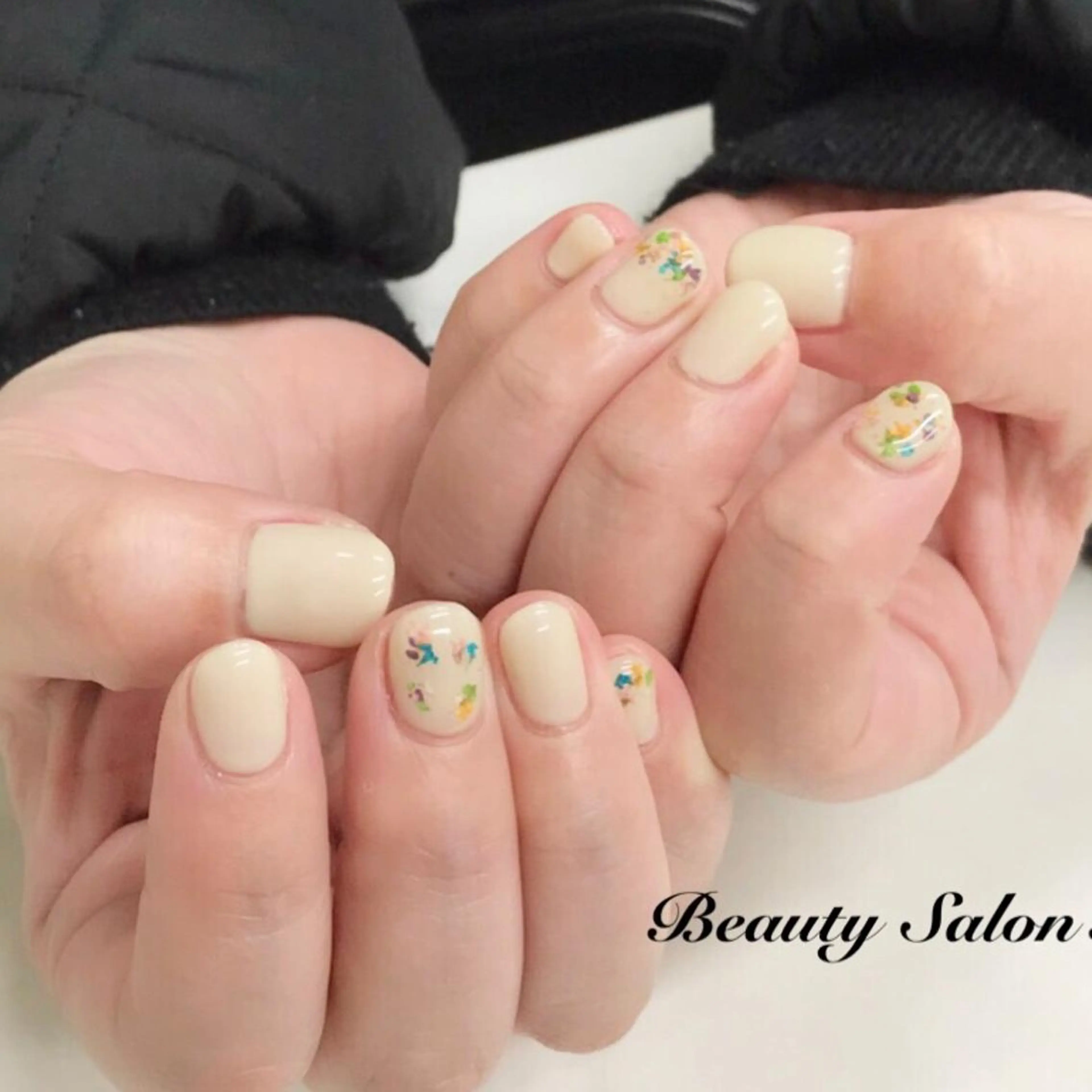 ネイル シンプルネイル ハンドネイル ハンドケア Beauty Salon Ace（ネイルサロン　エース）所属・池袋フィルイン Ace♡長さだしのネイルデザイン