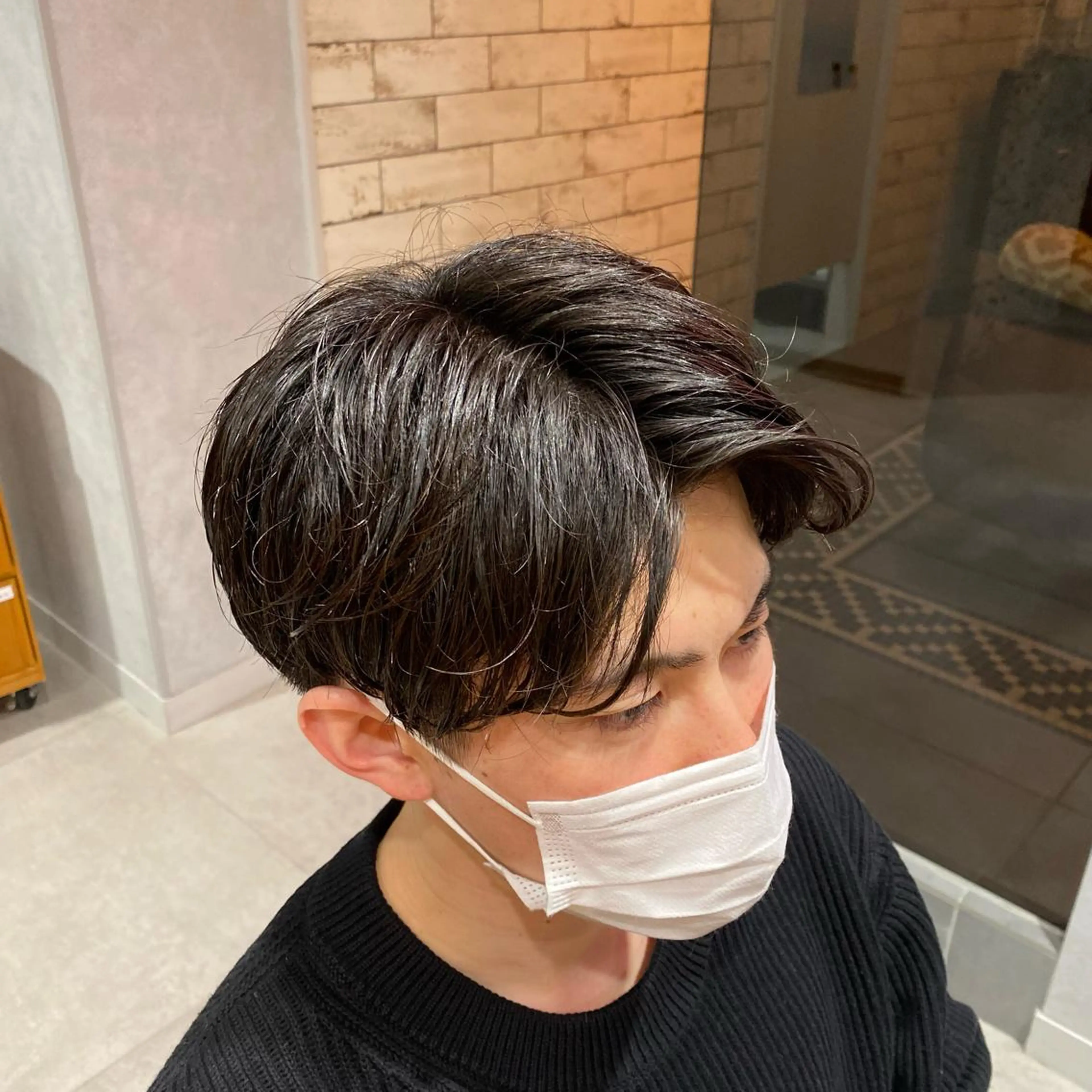 メンズ センターパート カット YOHEI【メンズ/ パーマ/メンズ特化】のヘアスタイル