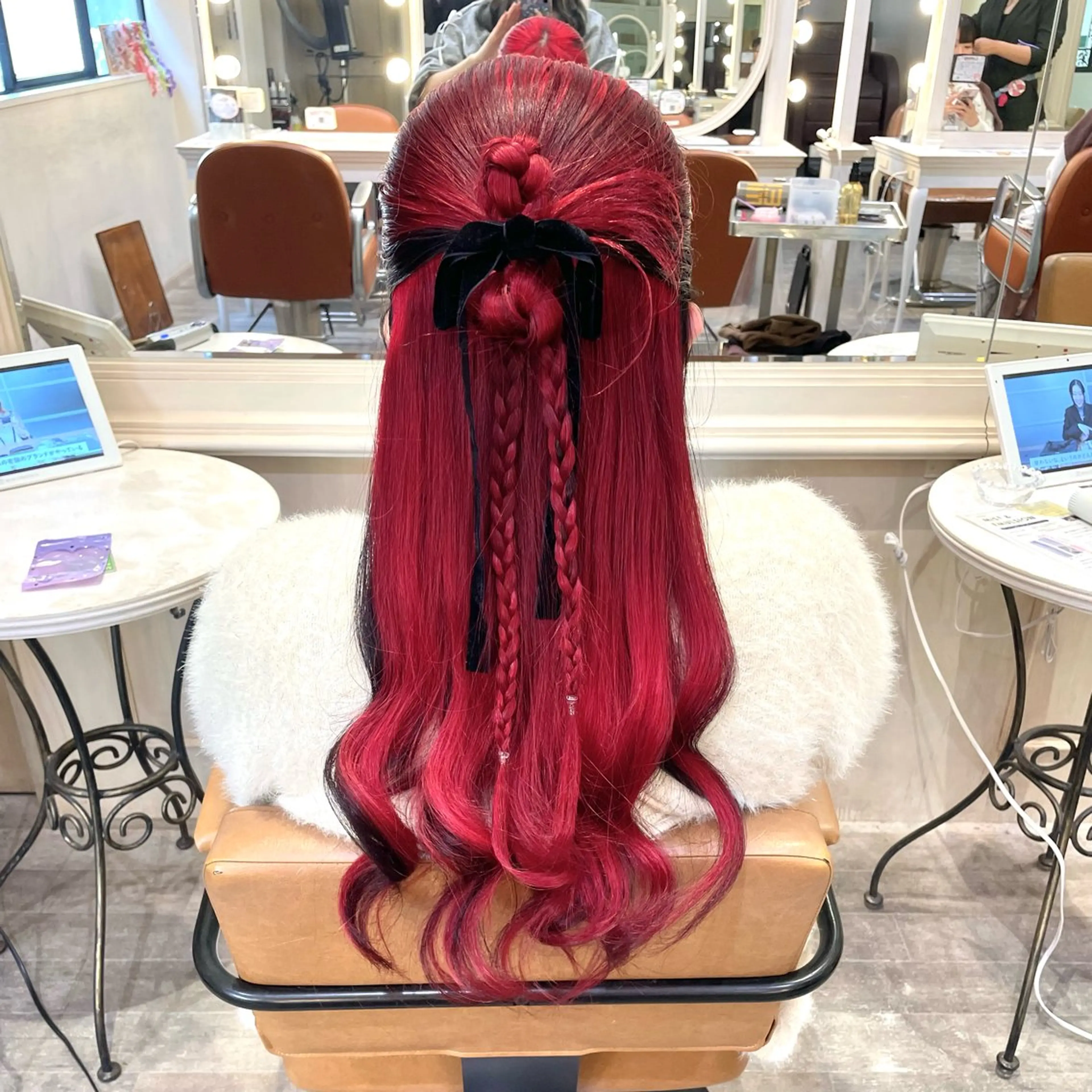 ヘアアレンジ ハイトーンカラー/ 長さだし🐇きょうかのヘアスタイル