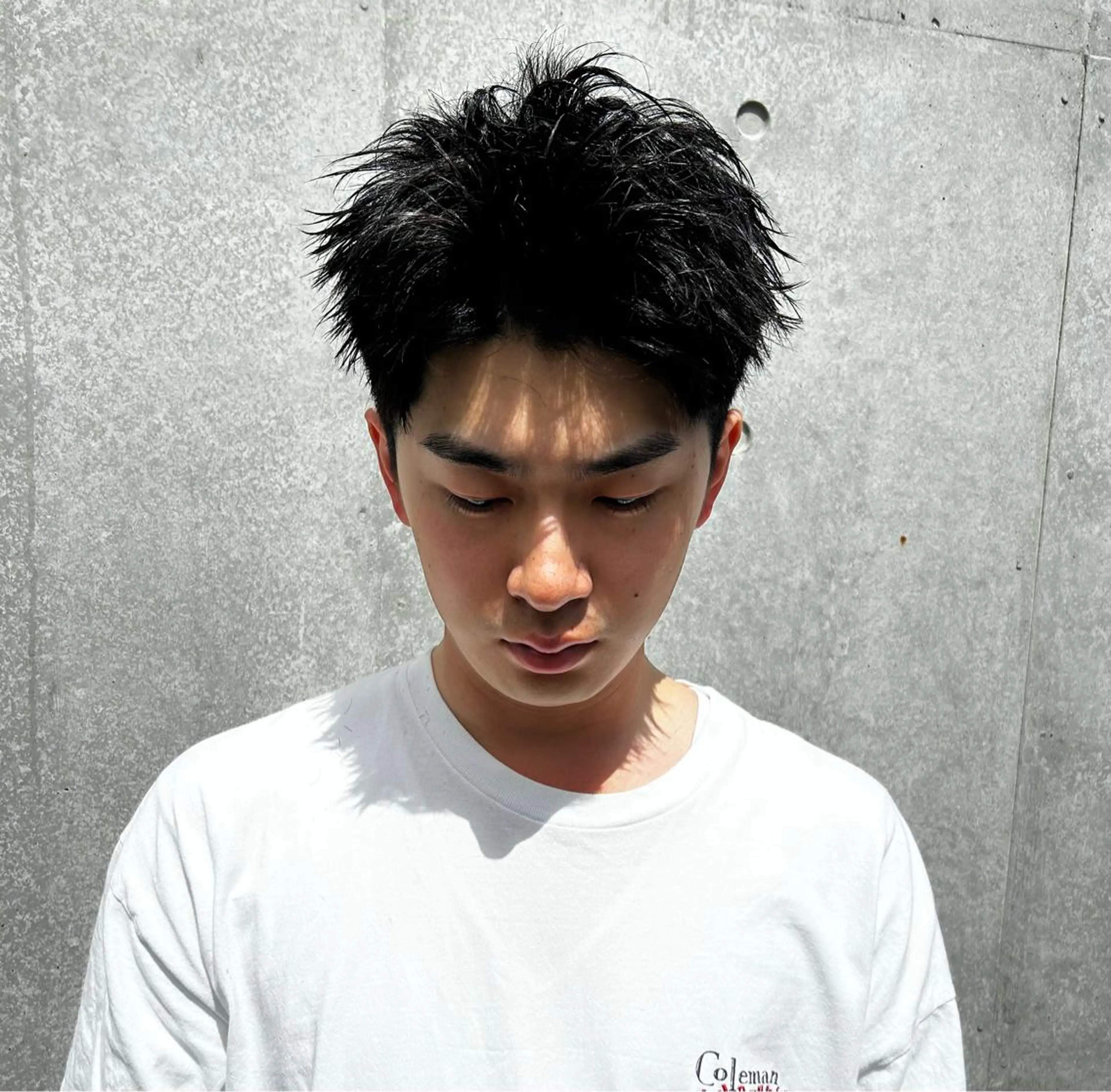 メンズ スパイキーショート カット パーマ men's salon SOL所属・TAIYO帯広/ メンズパーマ/波巻きのヘアスタイル