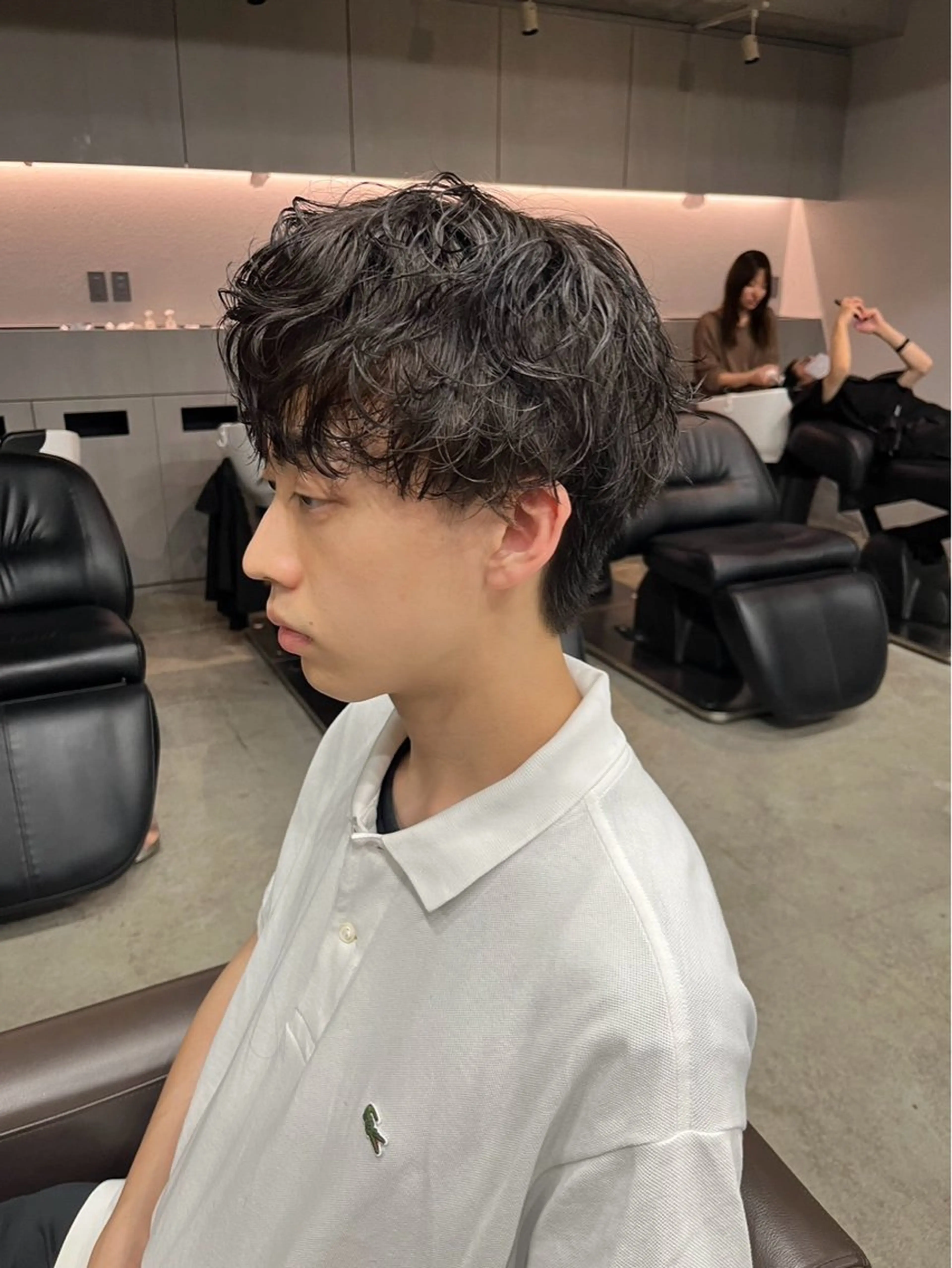 パーマ メンズ 縮毛矯正/スパイラル パーマ/表参道のヘアスタイル