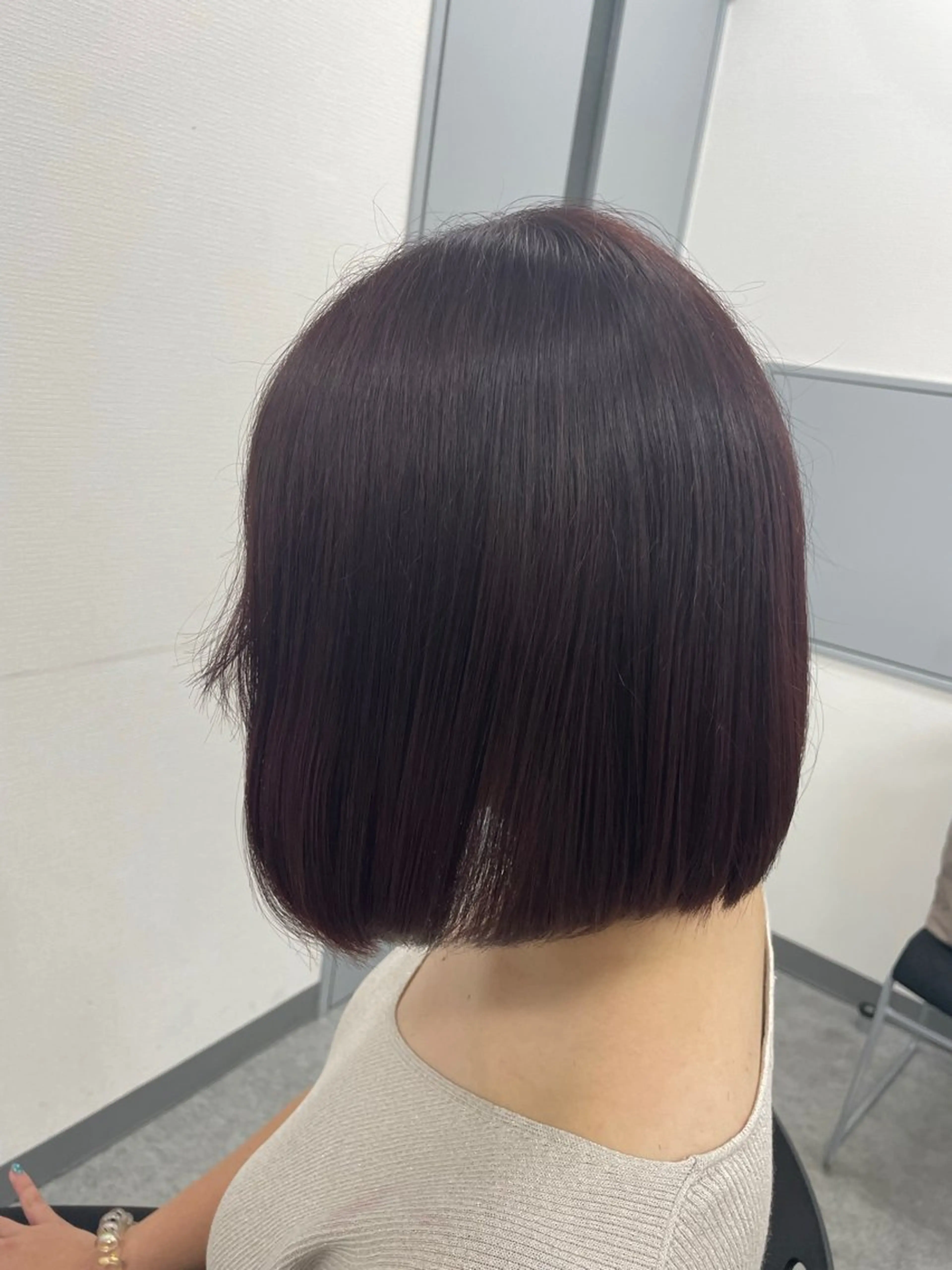 ショート カラー ヘアアレンジ カット ヘアカラー 縮毛矯正 トリートメント ヘッドスパ ヘアセット ‎🤍韓国ボブ/ 縮毛矯正🪽‪ひかりのヘアスタイル