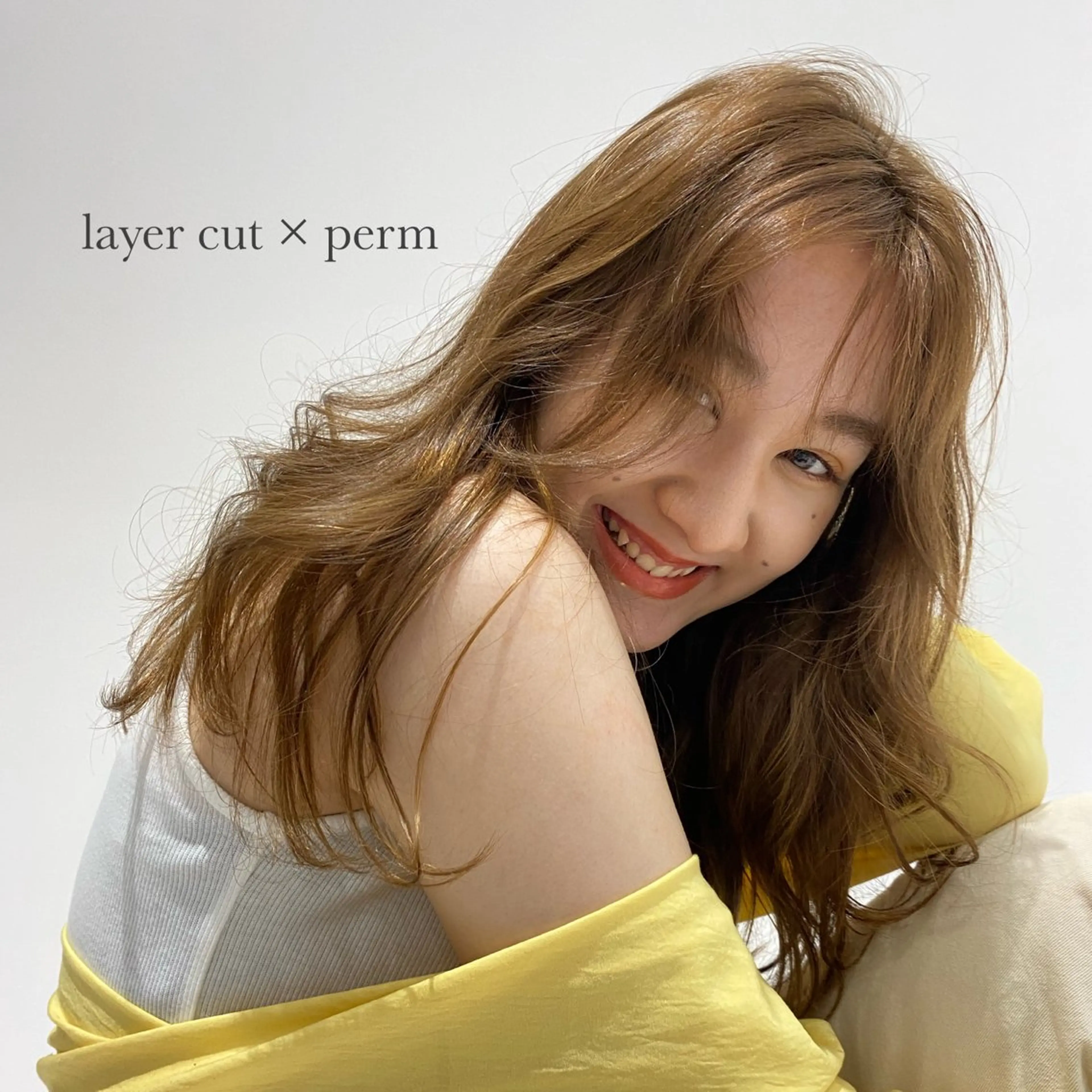 ミディアム ミディアムパーマ 外国人風カラー レイヤーカット カット パーマ トリートメント acoron.武蔵小杉所属・🌴aoi. / 海外style🌴のヘアスタイル