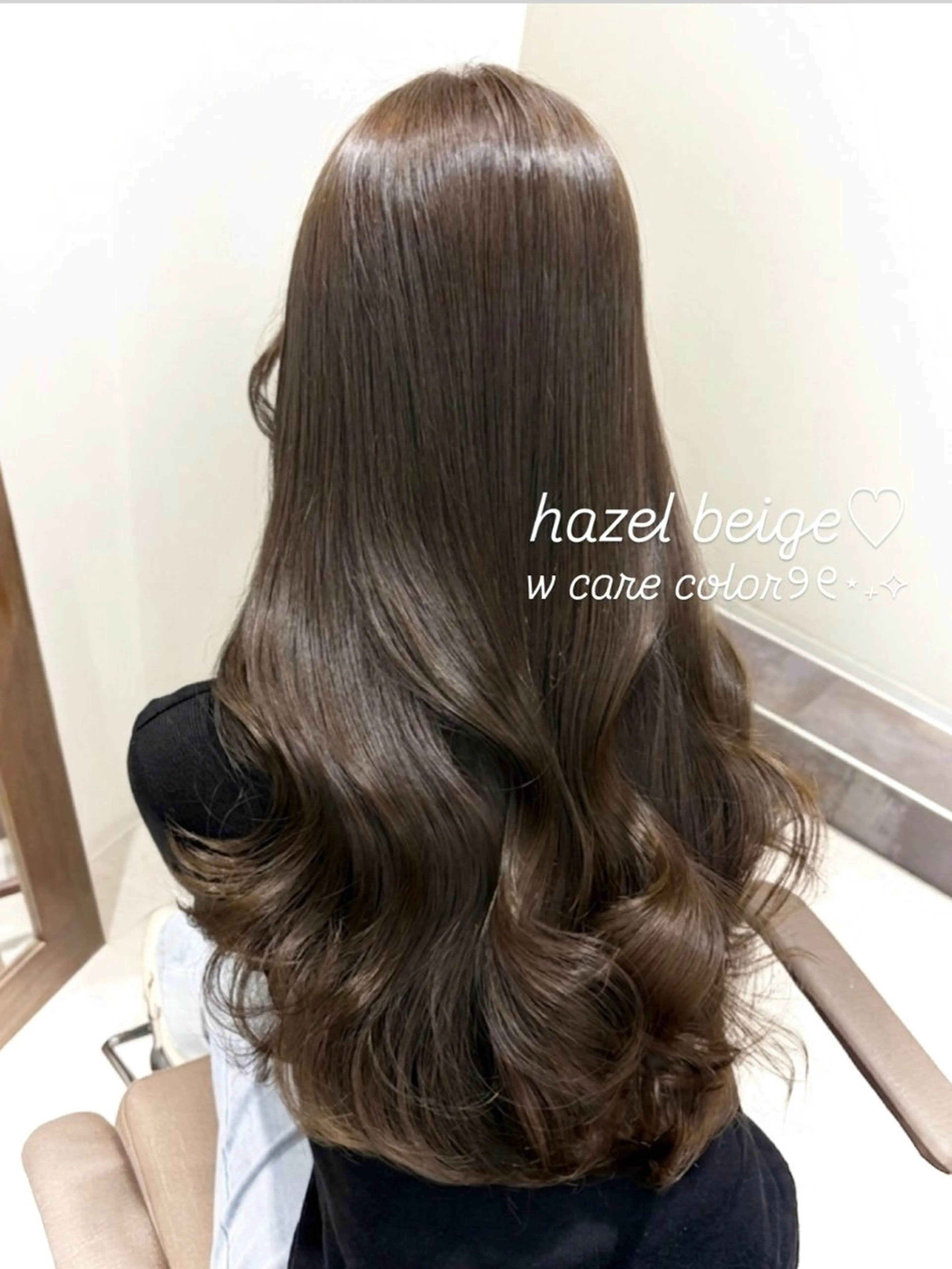 ロング ヘアカラー トリートメント ブリーチなしWカラー 🎀韓国ヘア/amiのヘアスタイル