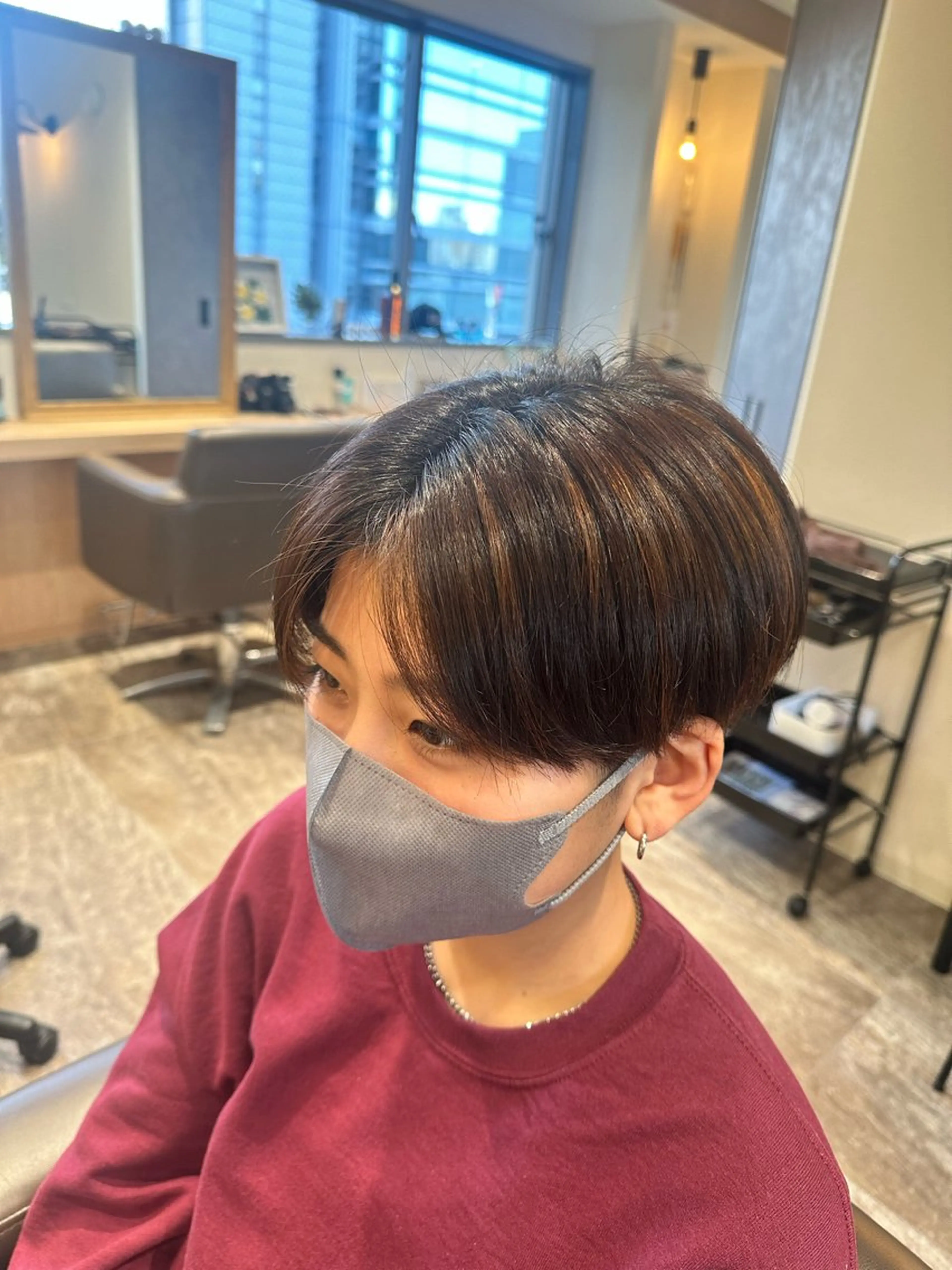 ミディアム メンズ センターパート メンズカット×眉毛 デザイナー⚘Nanaの眉毛・アイブロウイメージ