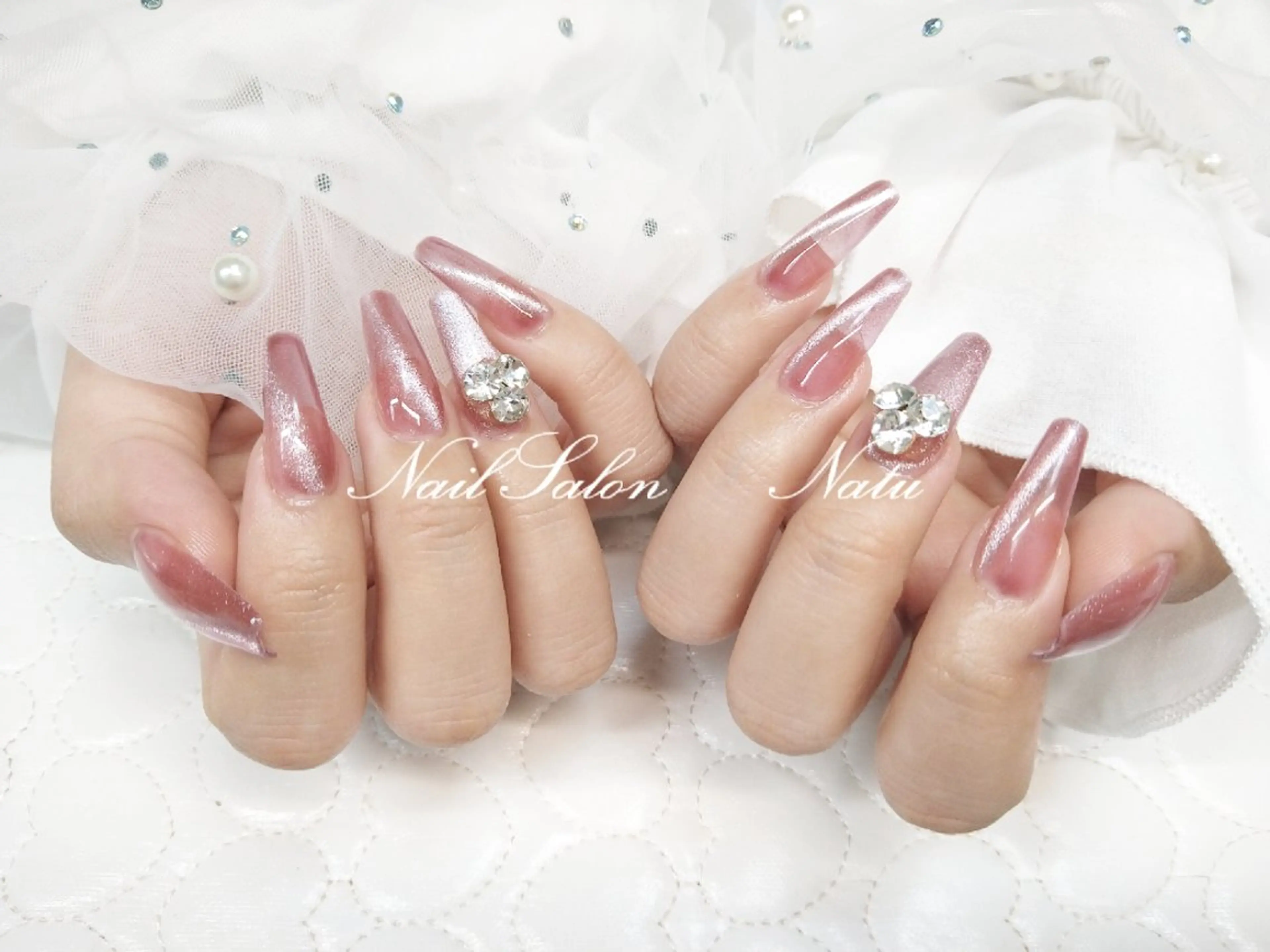 ネイル 長さ出し マグネットネイル nailsalon　 Natuのネイルデザイン