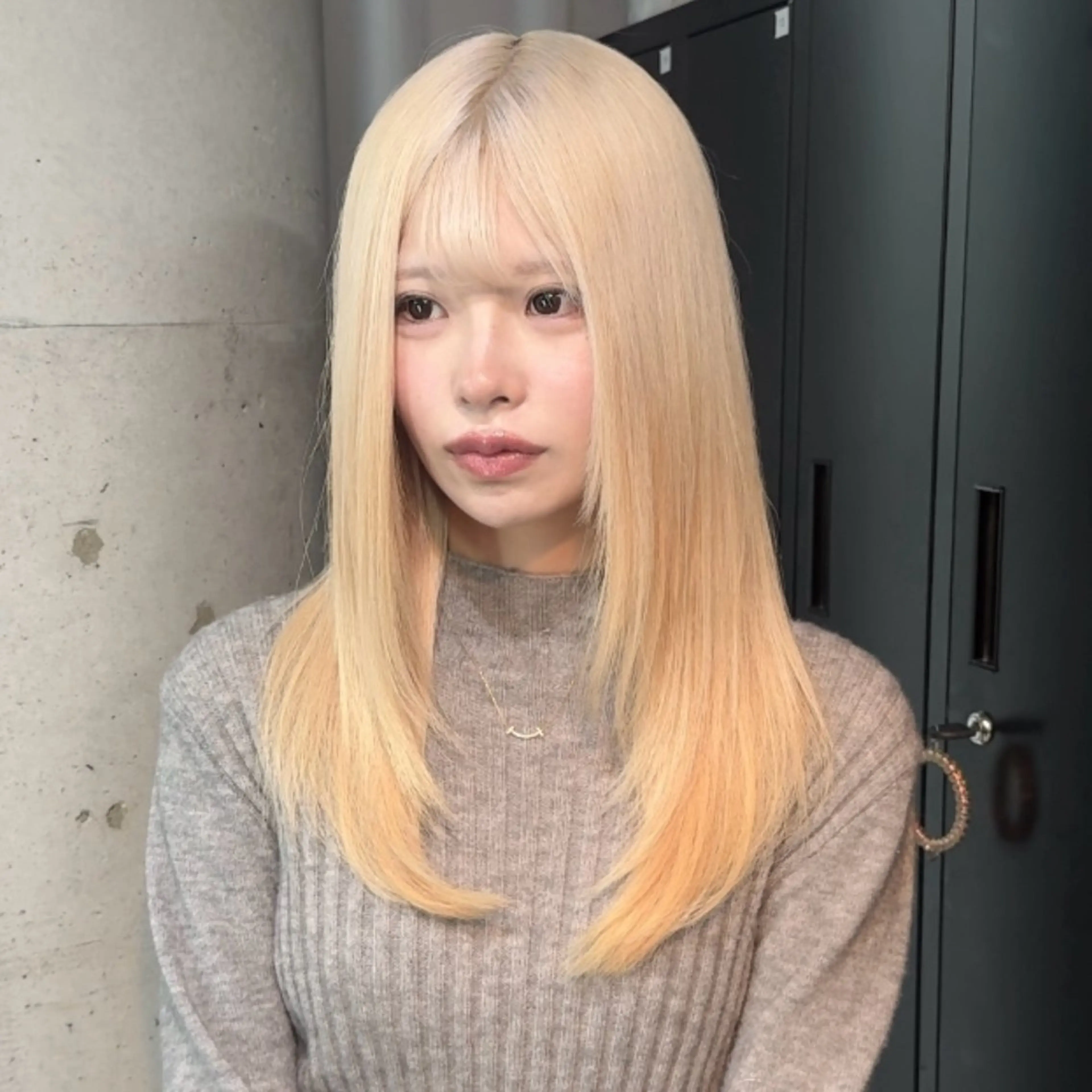 ミディアム トリートメント カット ✨ブリーチ支持No1 複雑履歴修正/舘岡のヘアスタイル