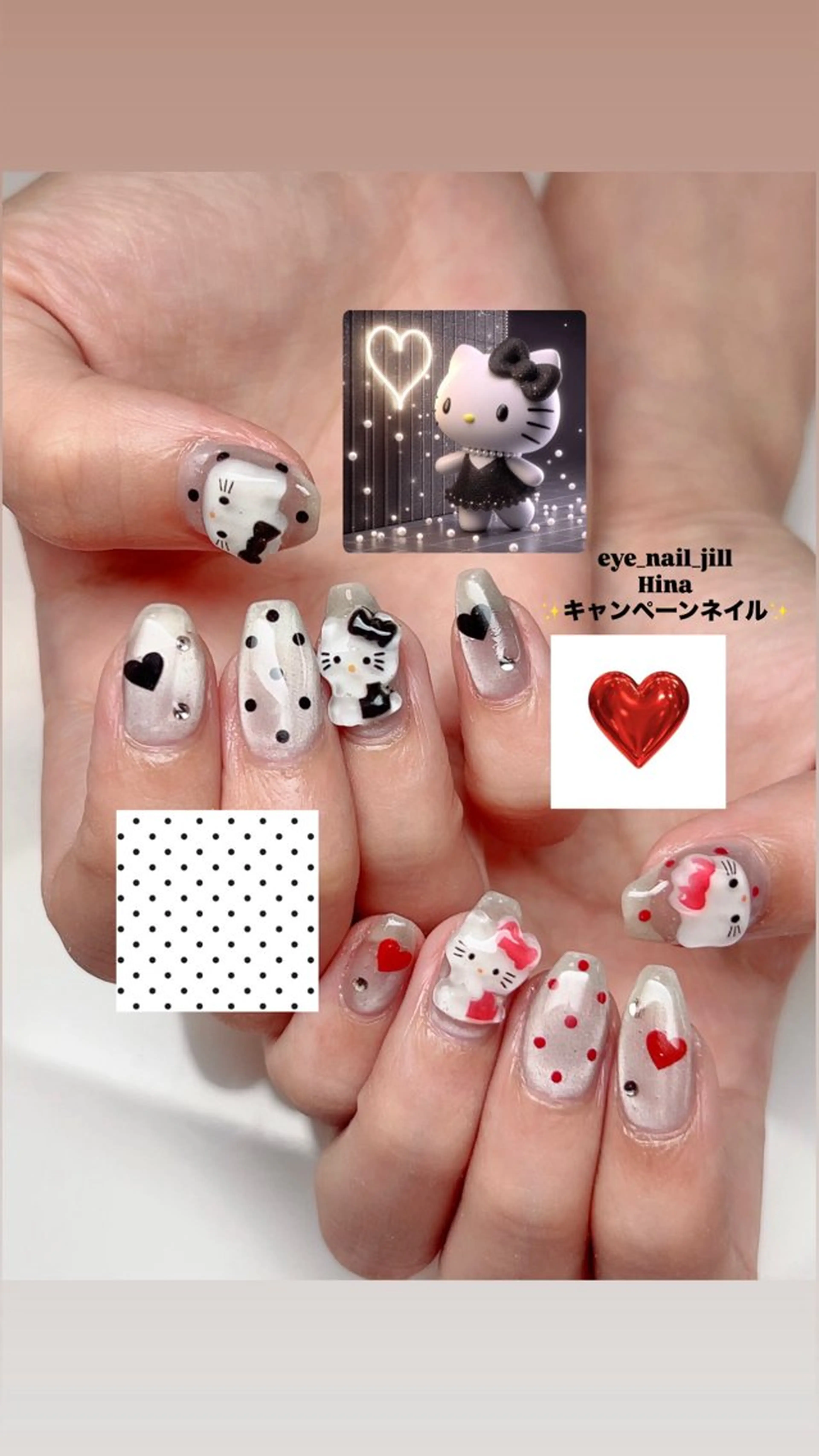 ネイル リボン ハンドネイル 🎀JILL HINA🎀のネイルデザイン