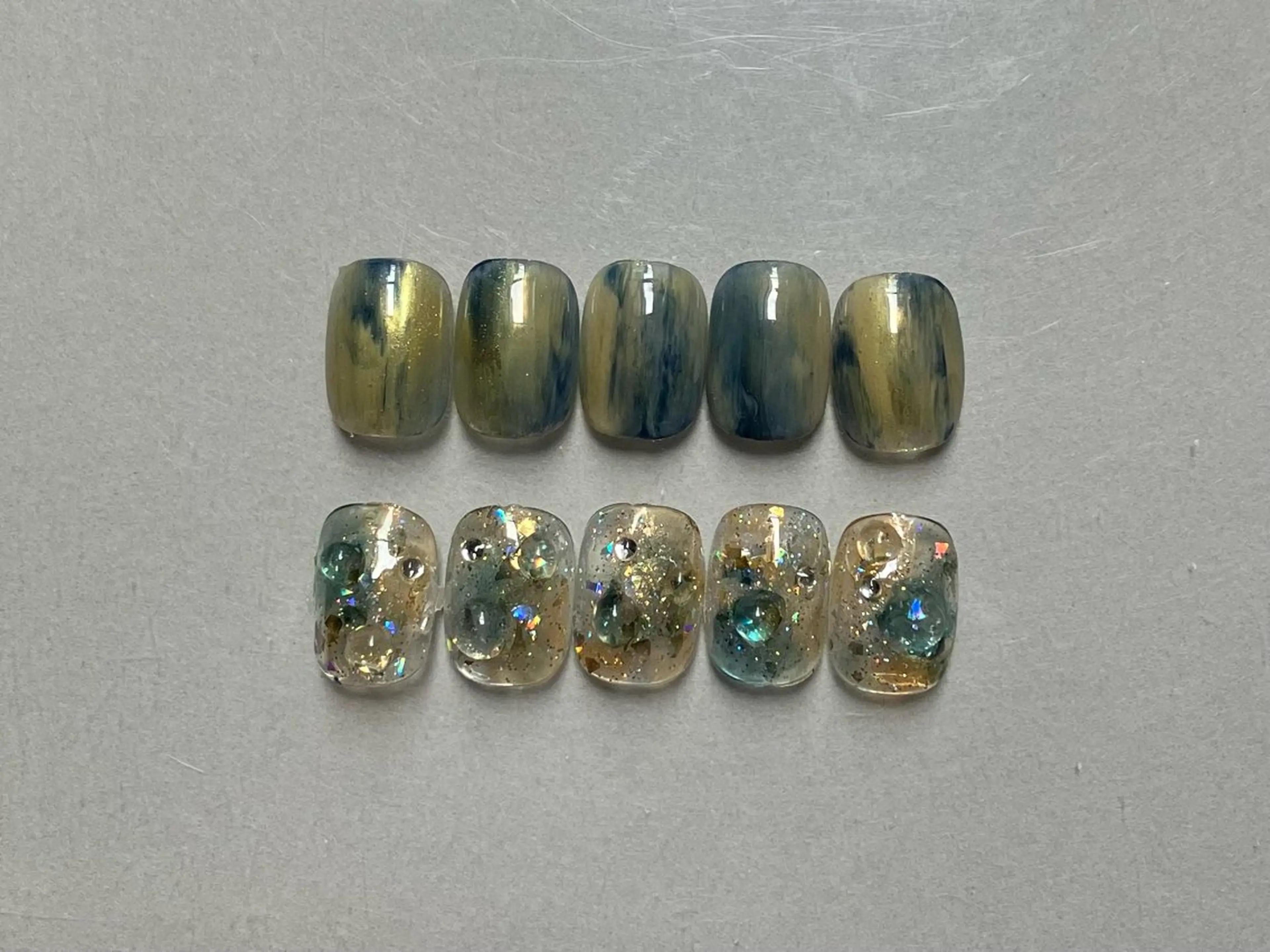 ショート ハンドネイル フットネイル @Unica_ honmachiのネイルデザイン