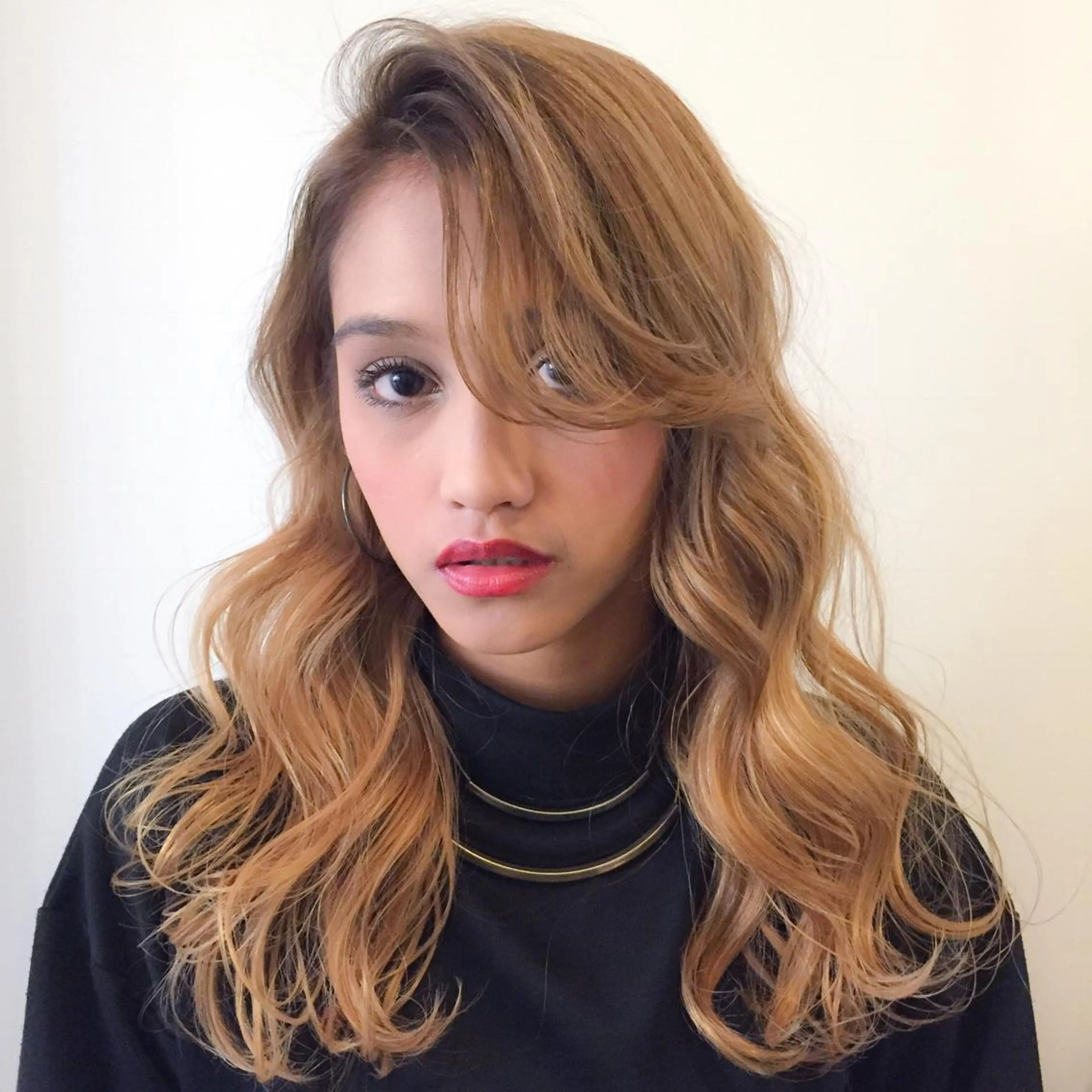 ロング カラー パーマ ヘアアレンジ hayaka todaのヘアスタイル