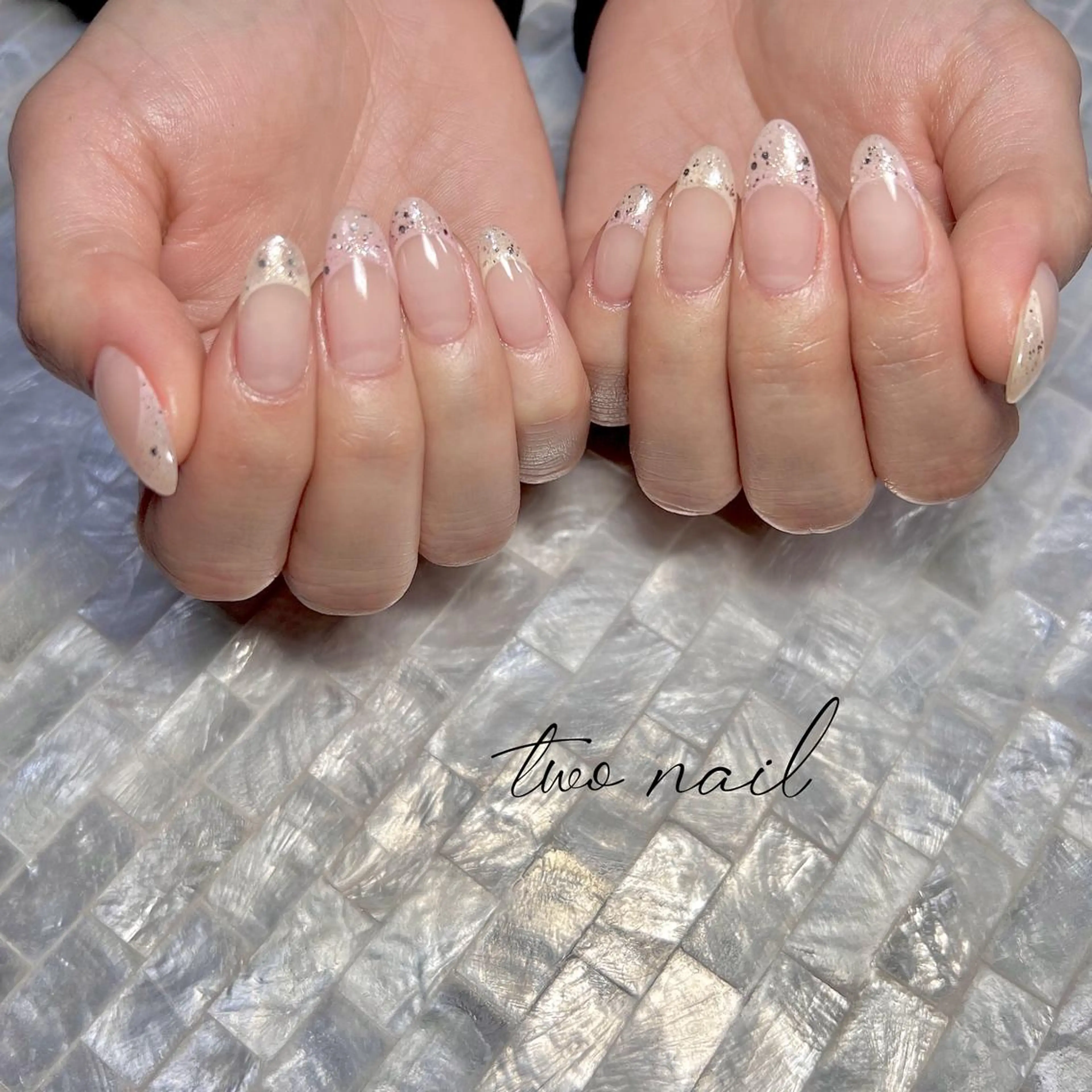 ネイル アートネイル フットネイル ハート ニュアンスネイル オフィスネイル two nailのネイルデザイン