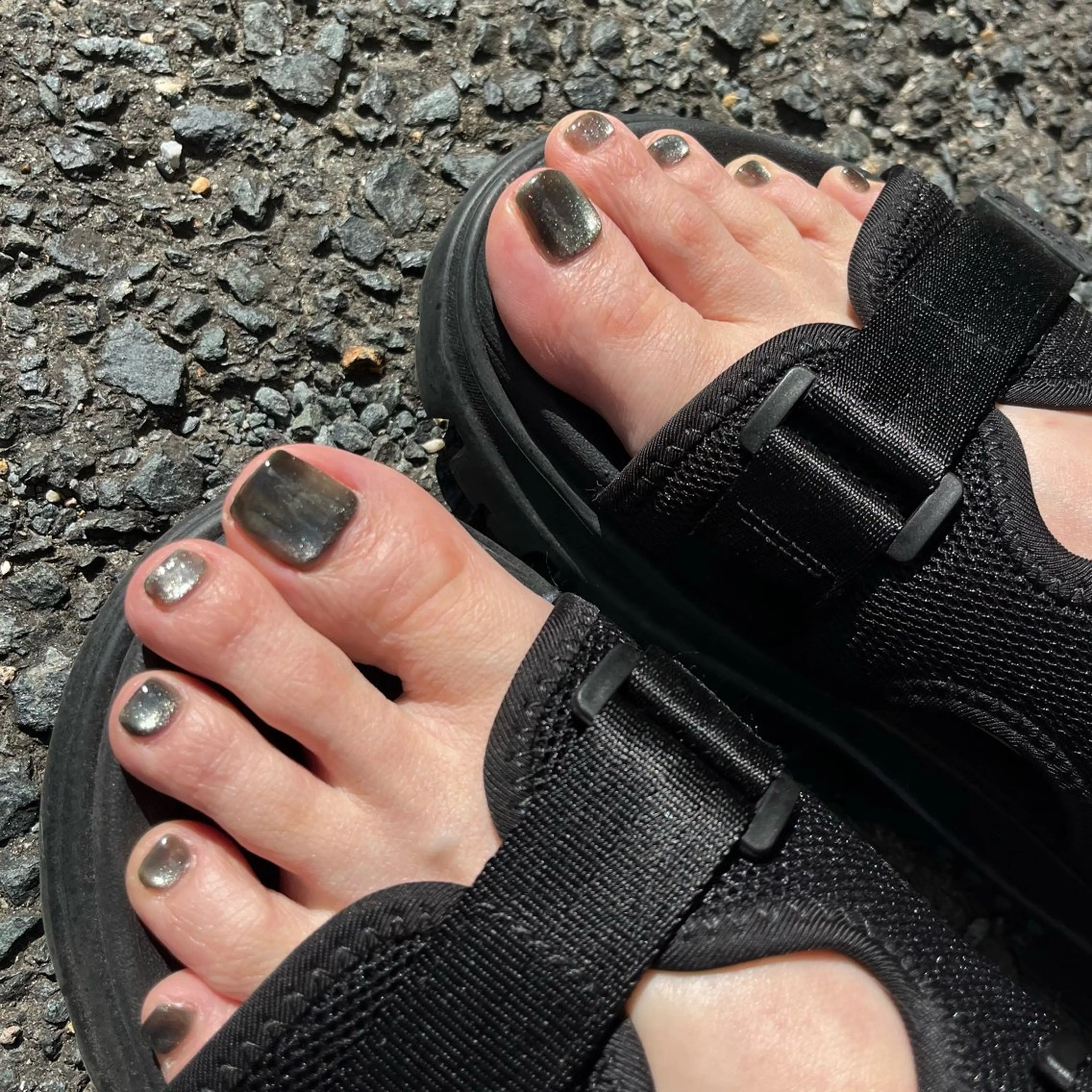 ネイル マグネットネイル フットネイル JUNNAIL ゆあのネイルデザイン