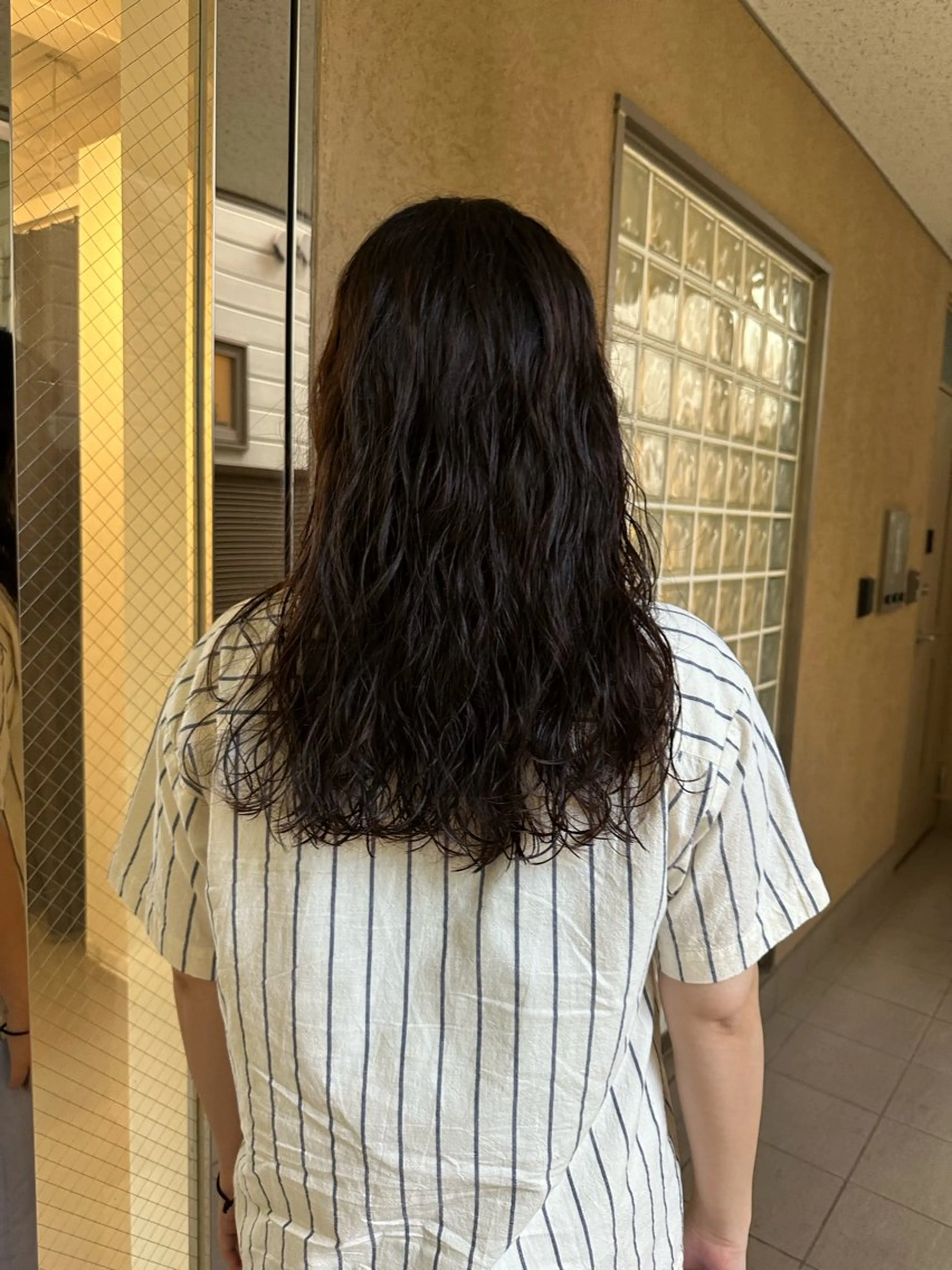 セミロング パーマ カット パーマ お悩み解決パーマ hana🩰のヘアスタイル