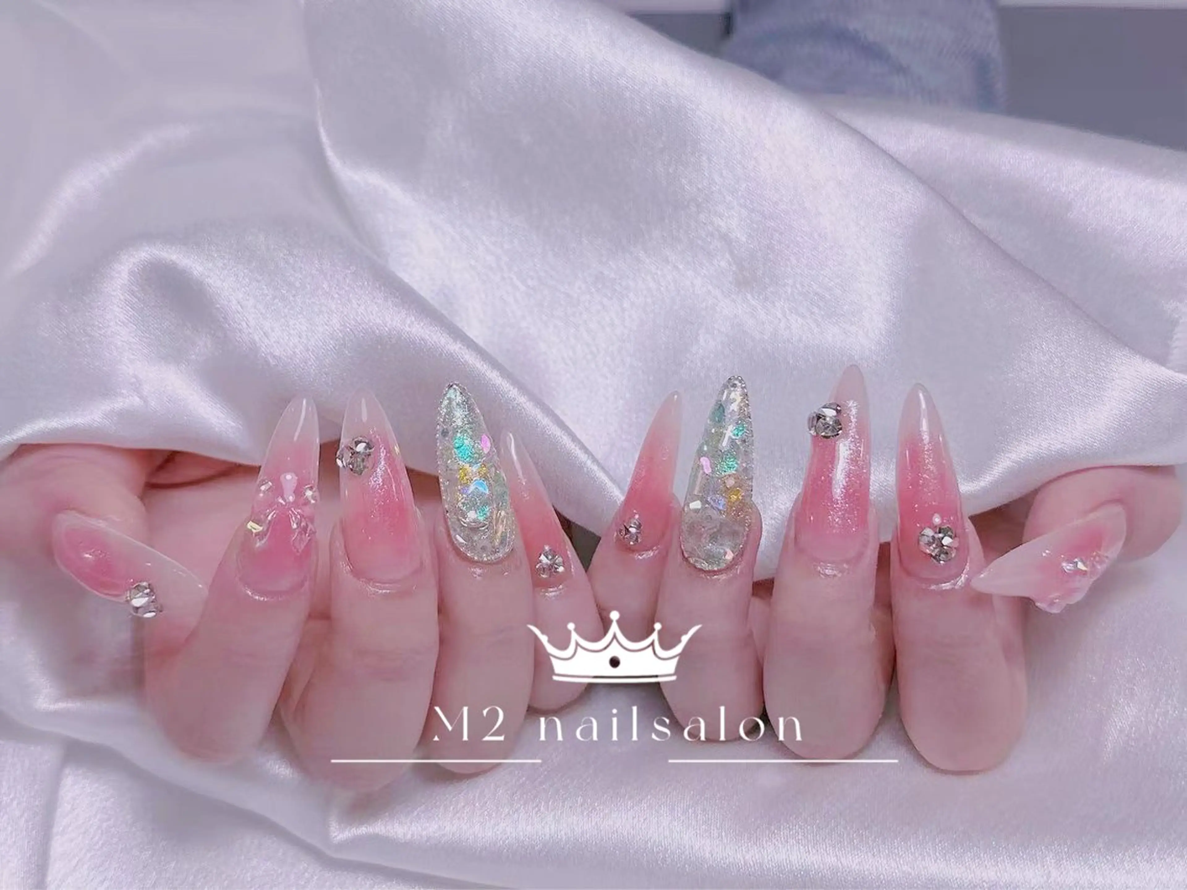 ネイル ハンドネイル 長さだし専門店 M2　rikaのネイルデザイン