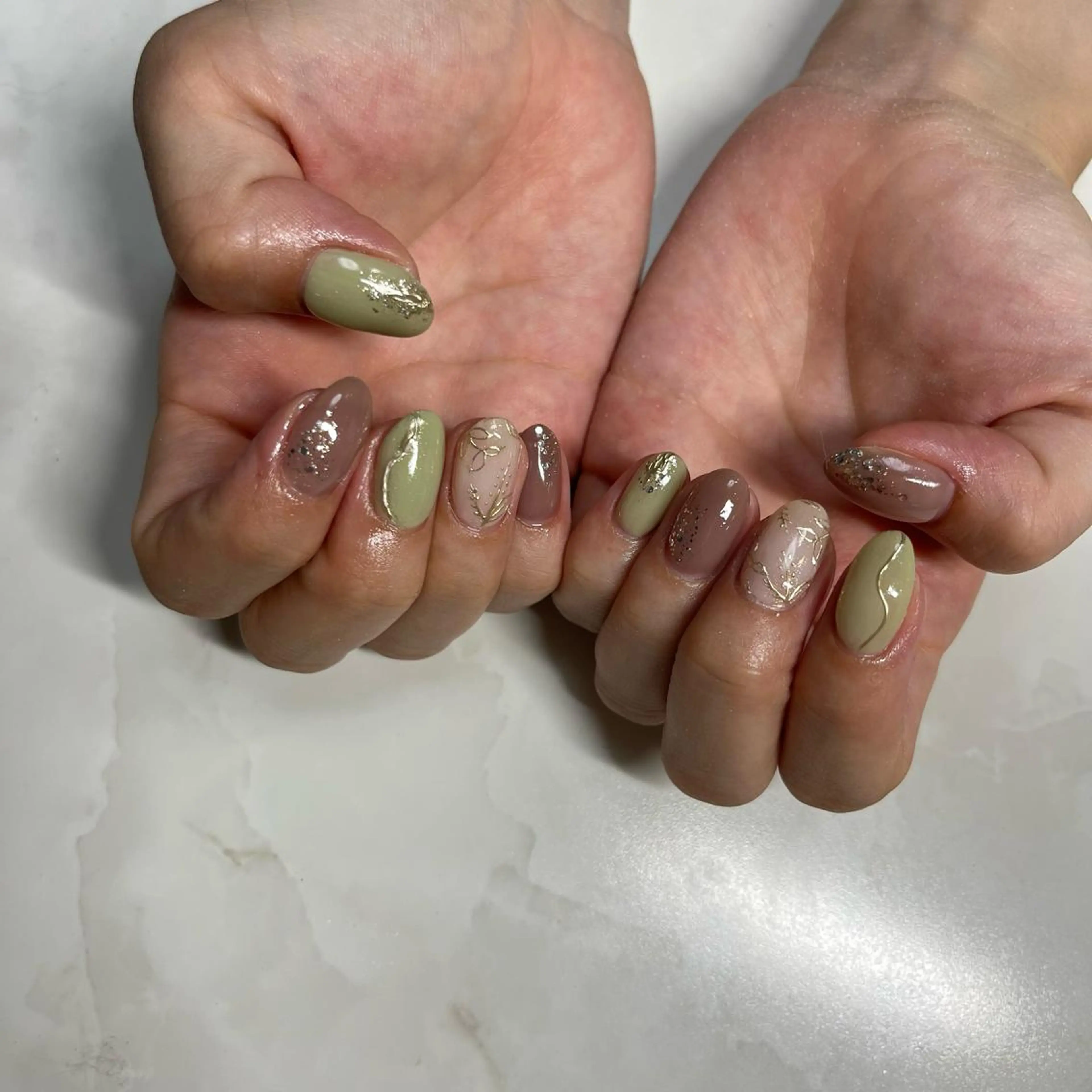 カラー ネイル nail salon LNのネイルデザイン