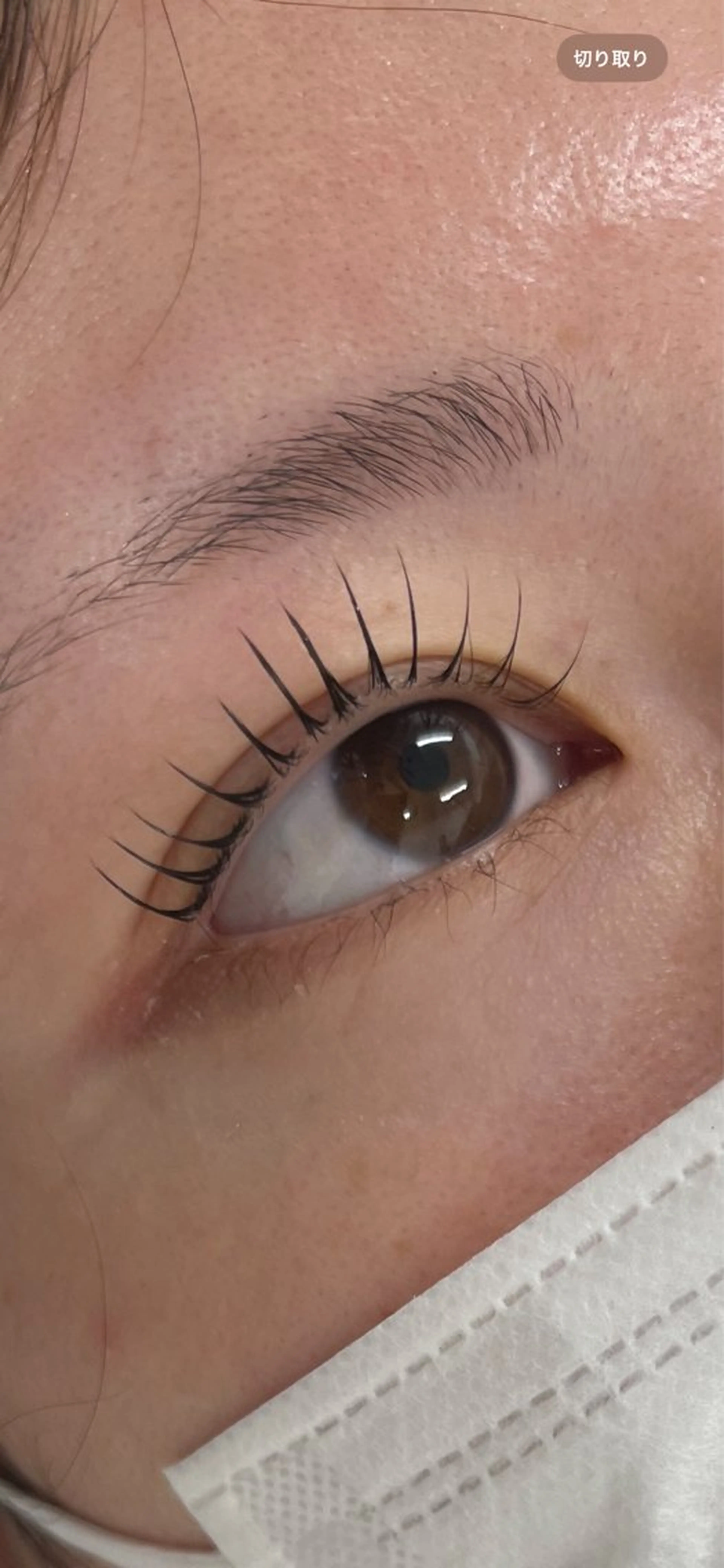 上パーマの写真