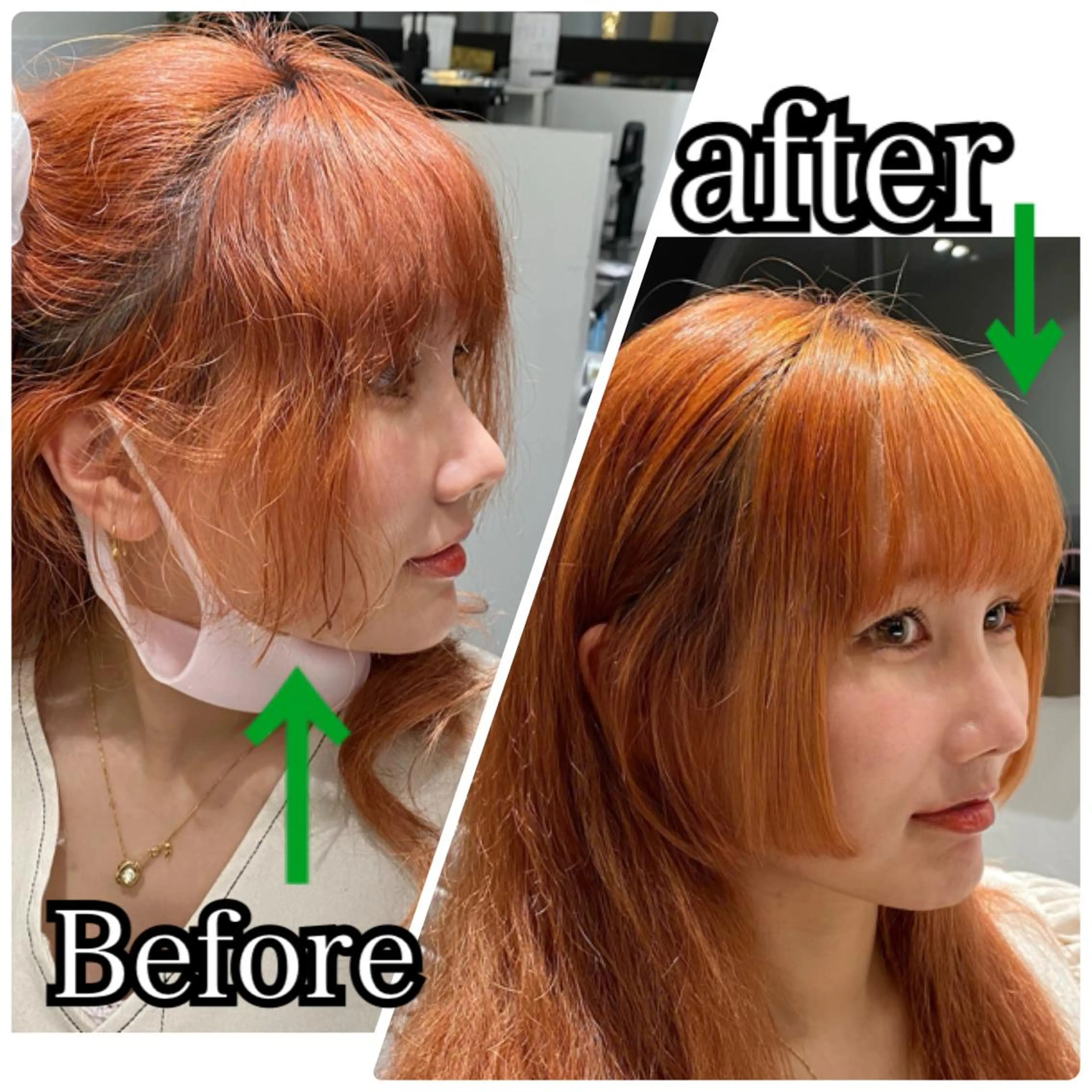 ロング パーマ 酸性ストレート ストレートパーマ ORIKA 美容室のヘアスタイル