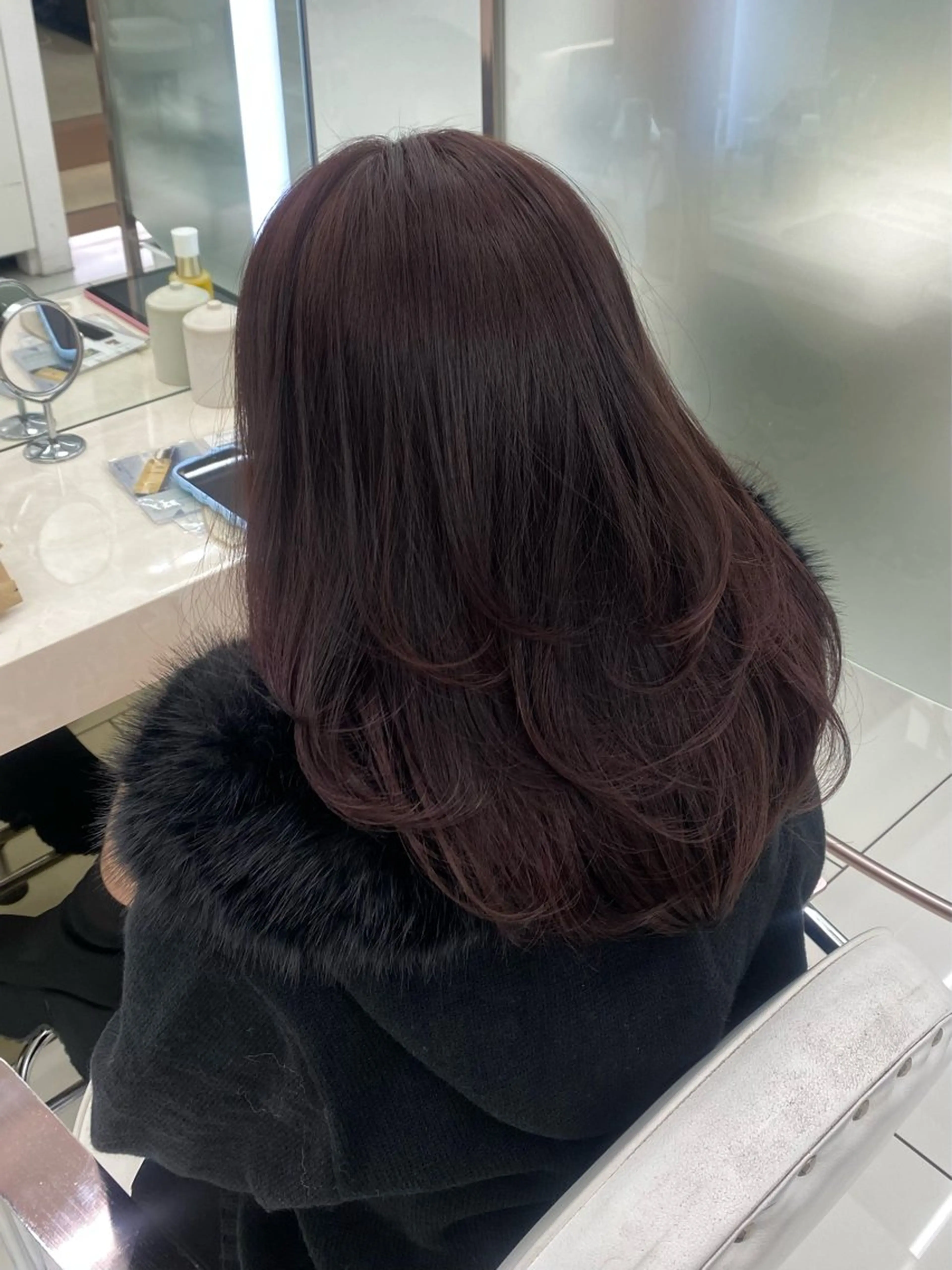 ミディアム カラー 透明感カラー🫧銀座 sana໒꒱· ﾟのヘアスタイル