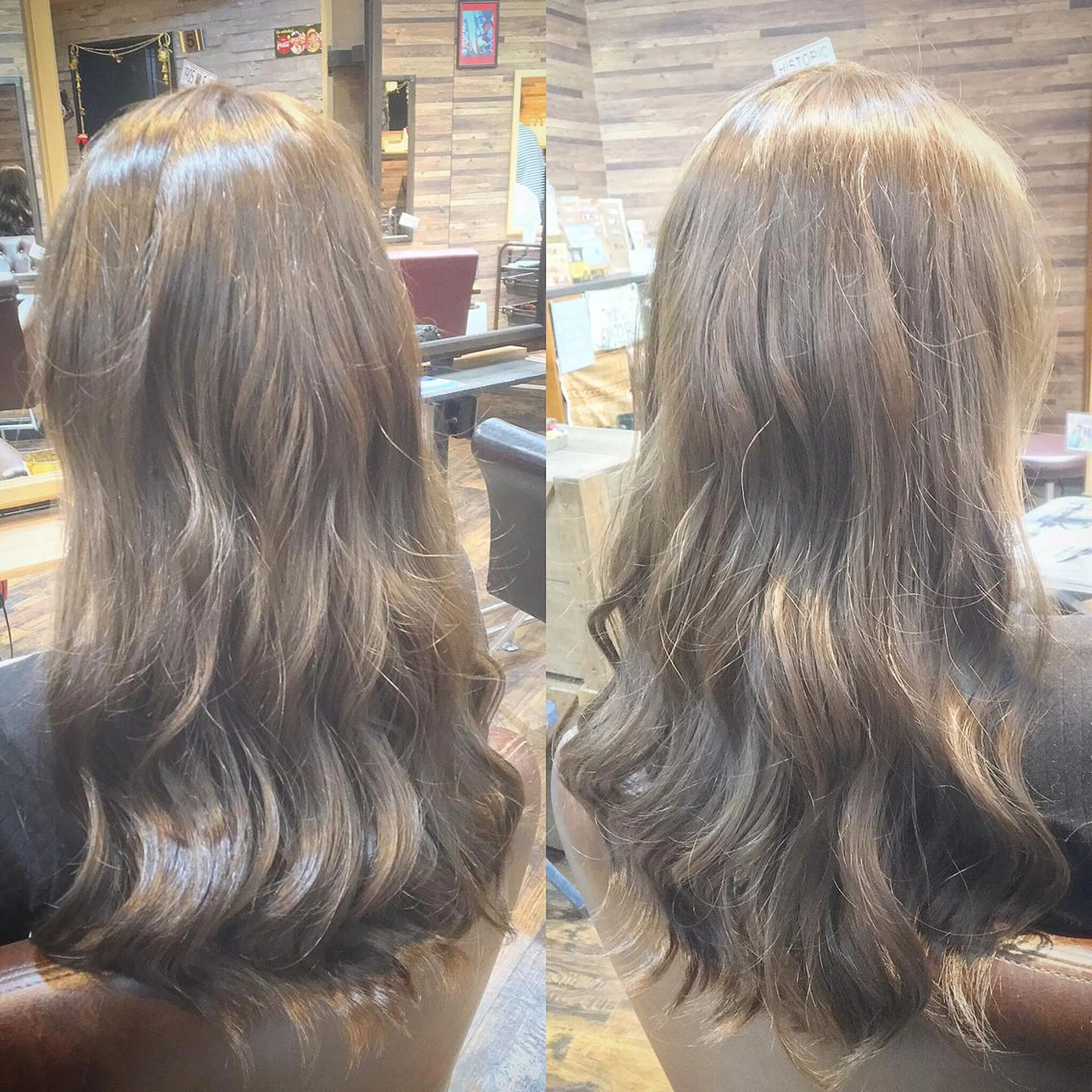 ロング カラー ブリーチ イルミナカラー ブリーチなしカラー MITSU ✂️のヘアスタイル