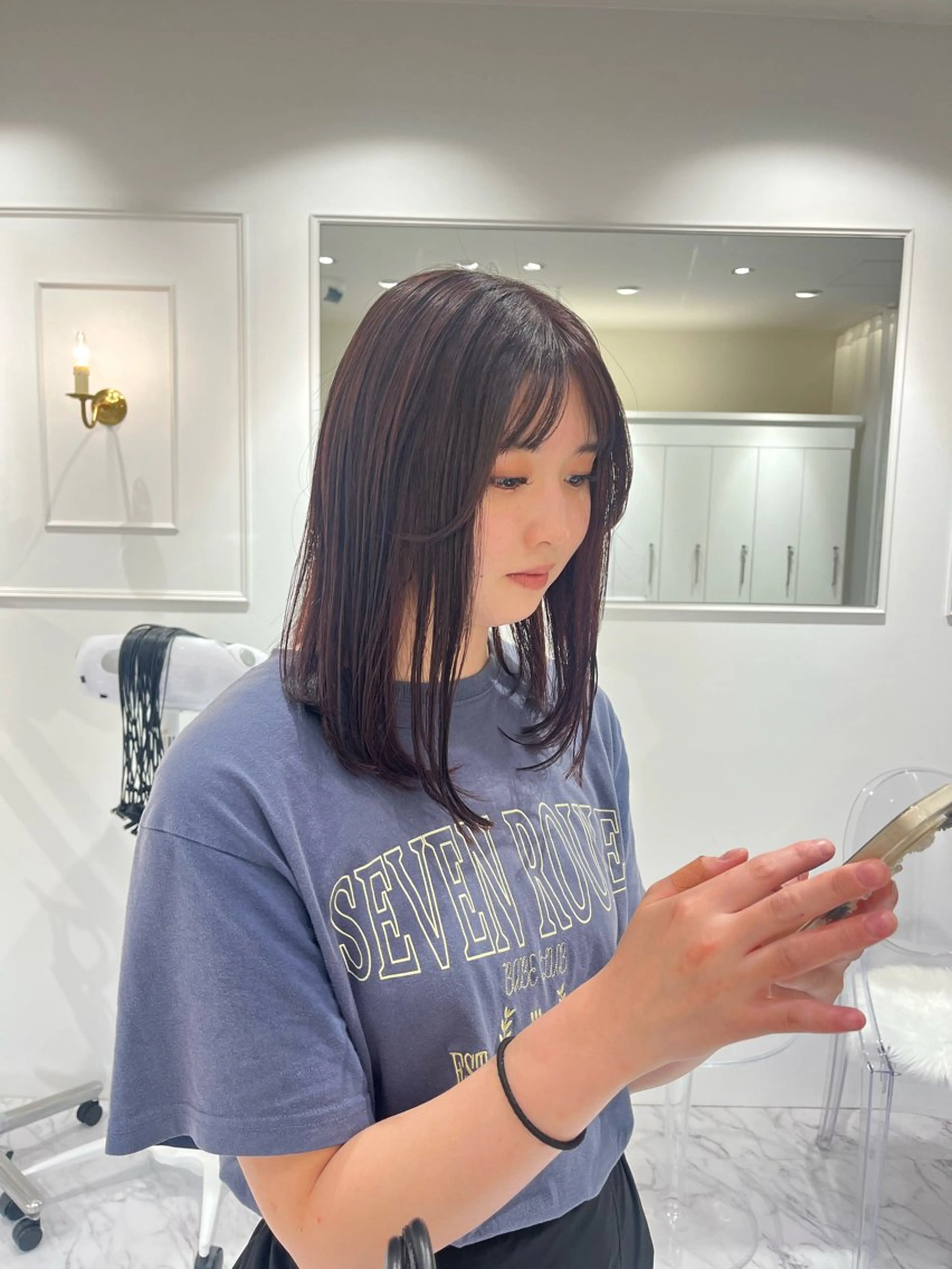 ミディアム カット ヘアカラー ParveMix /石田 佳澄🩶のヘアスタイル