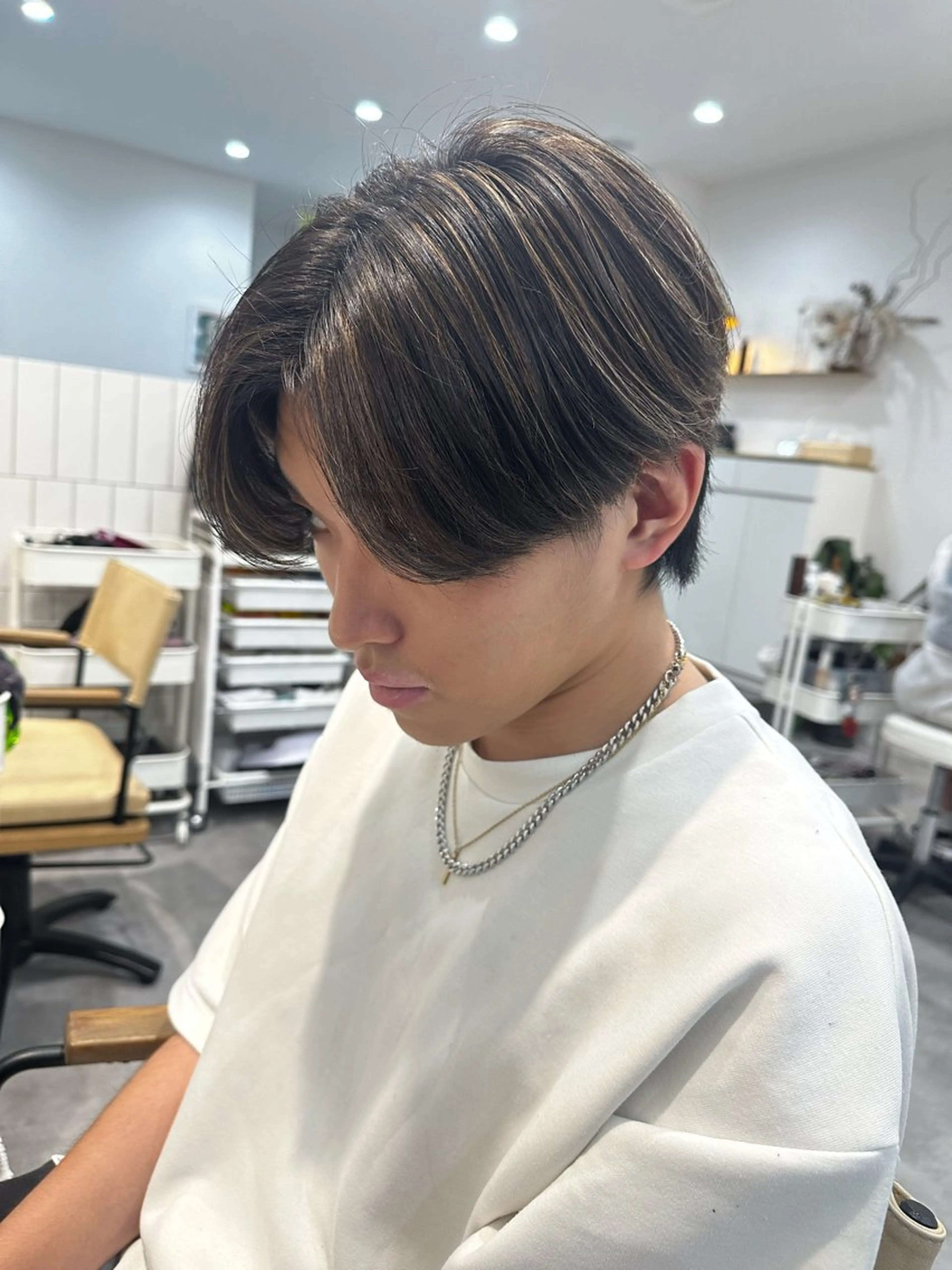 🌿【垢抜けメンズ】メンズカット＋透明感カラー＋トリートメントの写真