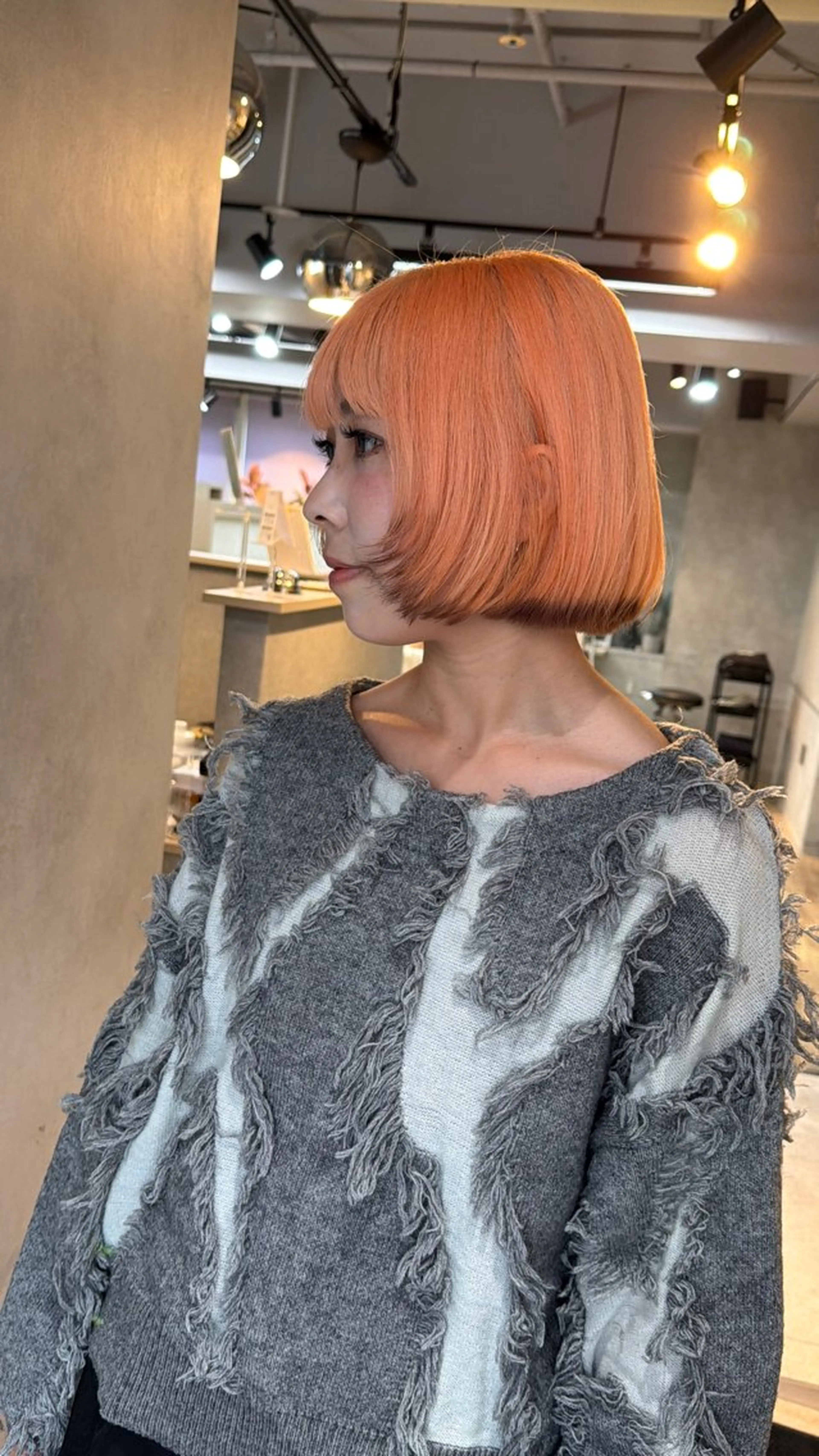 セミロング カラー ヘアカラー AIRI/難波/ ハイトーン/髪質改善のヘアスタイル