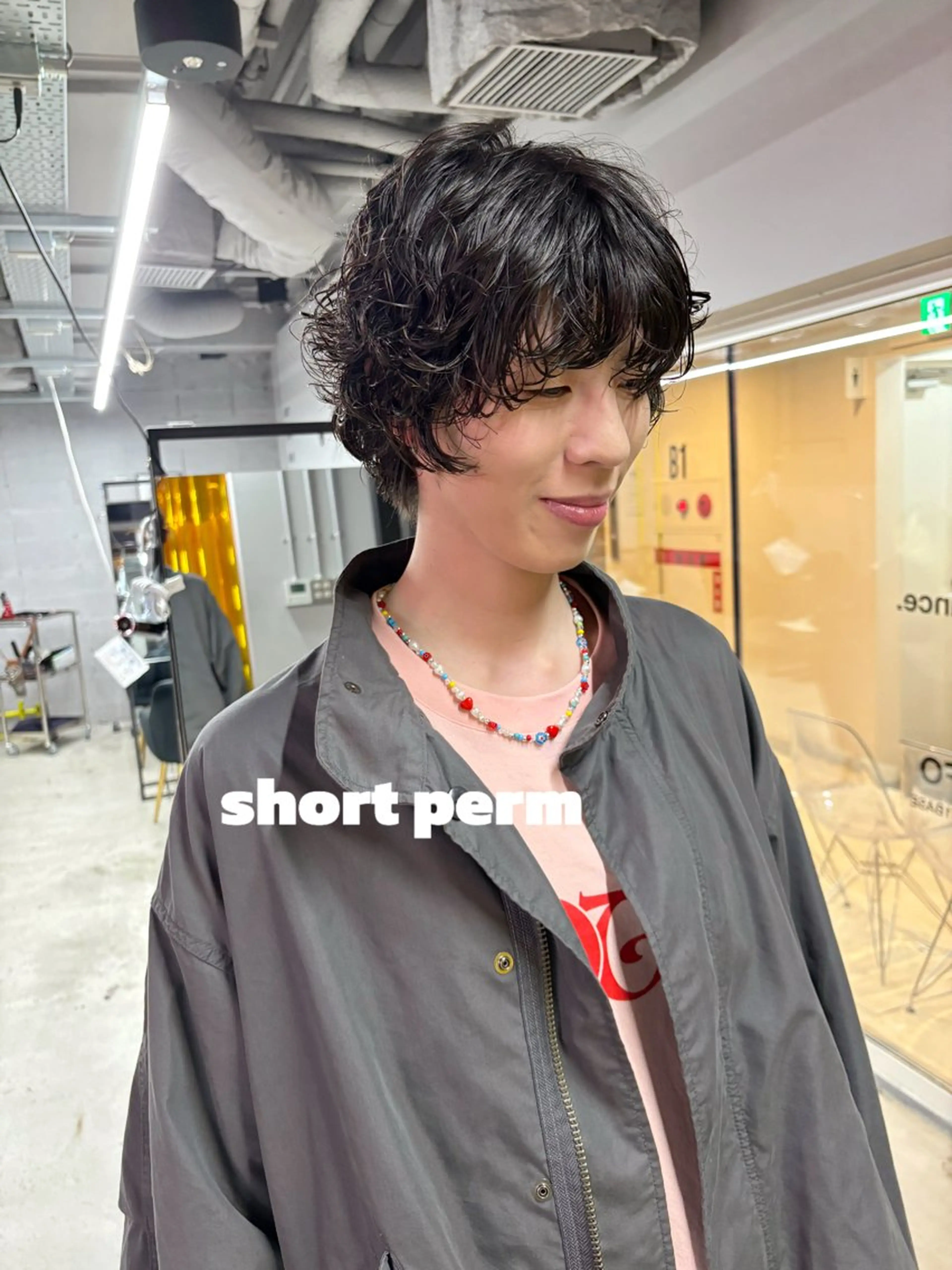 ショート パーマ ショートヘア パーマ 札幌パーマ レイヤー/後藤海音のヘアスタイル