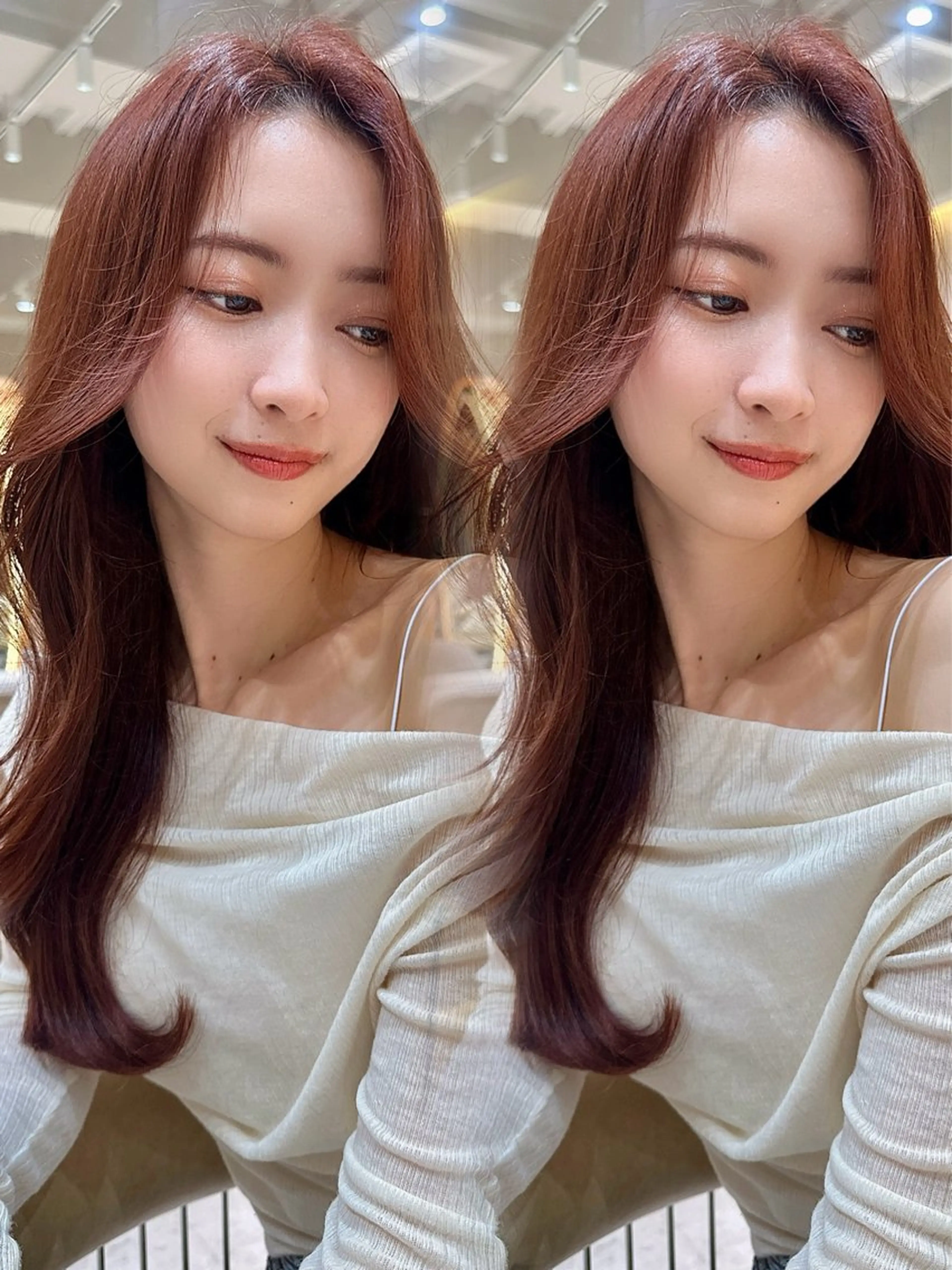 ロング カラー カット ヘアカラー トリートメント レイヤー❣️縮毛矯 川村利幸のヘアスタイル